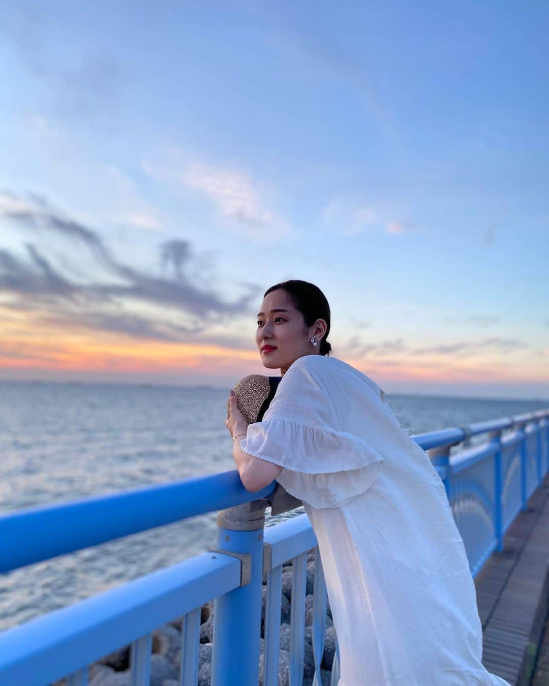 松井瑛理のインスタグラム：「七夕なので海と川に涼みに行った時の写真をのせておきます💫 ここの川すごく綺麗だったから今年も行きたいな〜」