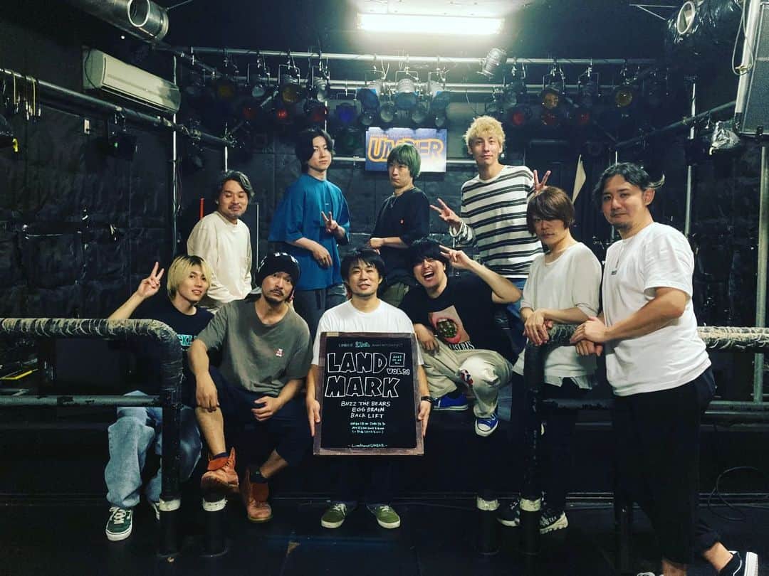 BUZZ THE BEARSのインスタグラム：「⁡2023/7/6@静岡UMBER ⁡UMBER pre. “LANDMARK vol.38” – Shizuoka UMBER 12th Anniversary!! – ⁡ ⁡ BUZZ THE BEARS / BACK LIFT/EGG BRAIN⁡ ⁡⁡ もうズッ友。」