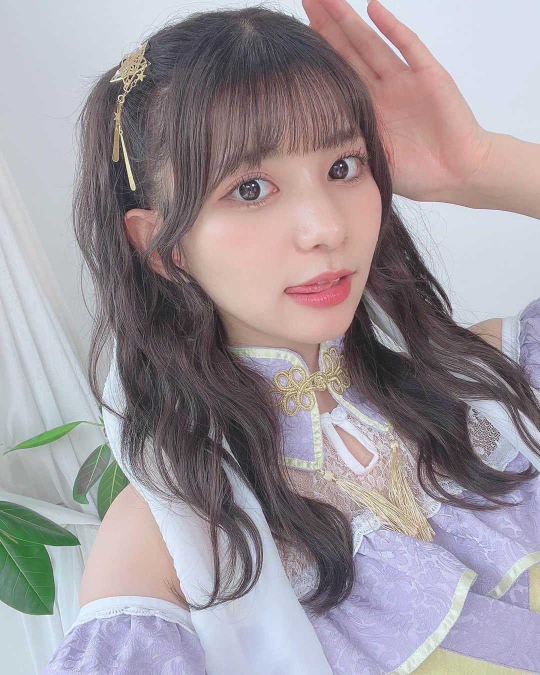 本田夕歩のインスタグラム：「Malymoonさんの織姫衣装🎋🌟  #Malymoon #マリームーン #コスプレ #cosplayer #cosplay #七夕 #ヘアアレンジ #ハーフツイン」