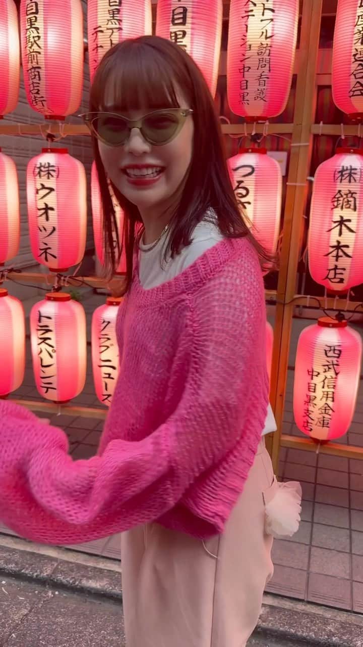 林田沙綾のインスタグラム：「今年は中目黒も 夏祭りやるのがうれしい〜🪅 #中目黒 #お祭り」