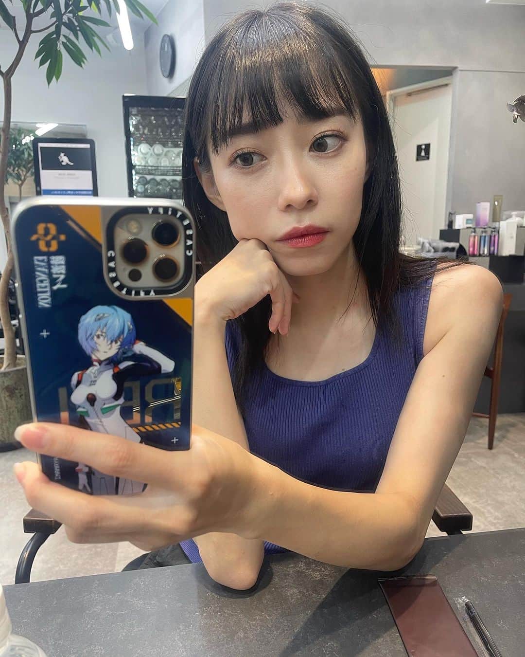 石塚朱莉のインスタグラム：「@CASETiFY_jp #EvangelionxCASETiFY  #CASETiFY」