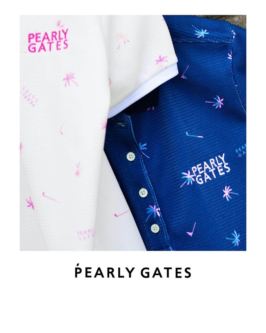 のインスタグラム：「Comfortable even when sweating.  #pearlygates#summercollection#golf #golffashion#golfstyle#summeraccessories#summer23#パーリーゲイツ#ゴルフ#ゴルフウェア#ゴルフファッション」