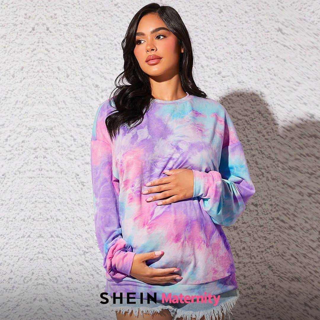 SHEINのインスタグラム：「Keep it cool when you're expecting with trendy fits that transcend typical maternity style 🤰💗  🔎18473430 18518361 18521713 18566061  #MaternityFashion」