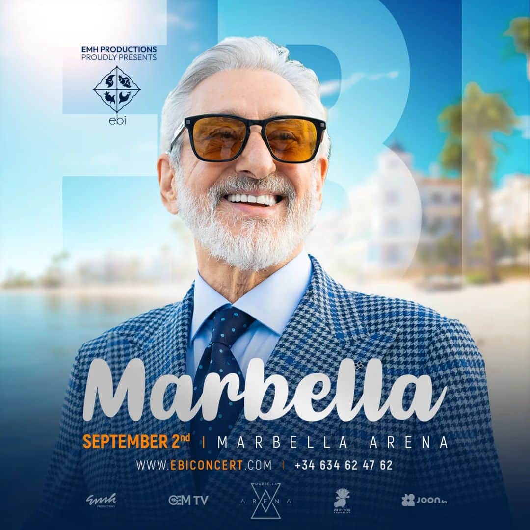 Ebiさんのインスタグラム写真 - (EbiInstagram)「. خوشحالم که در برنامه ای متفاوت از آنچه که در "پروژه عشق" داشتیم، در یک شب مجلل در شهر ماربیا اسپانیا میزبان شما خواهم بود، به امید دیدار تک تکتون🇪🇦 . Ebi live in Marbella🇪🇦 September 2nd, 2023 at Marbella Arena @marbellaarena . Tickets & Info: www Ebiconcert.com  +34 634 62 47 62 . | @gemtvhub | @emhproductions | @withyoufoundation | . 📷 @amir_baniasadi」7月7日 21時14分 - ebi