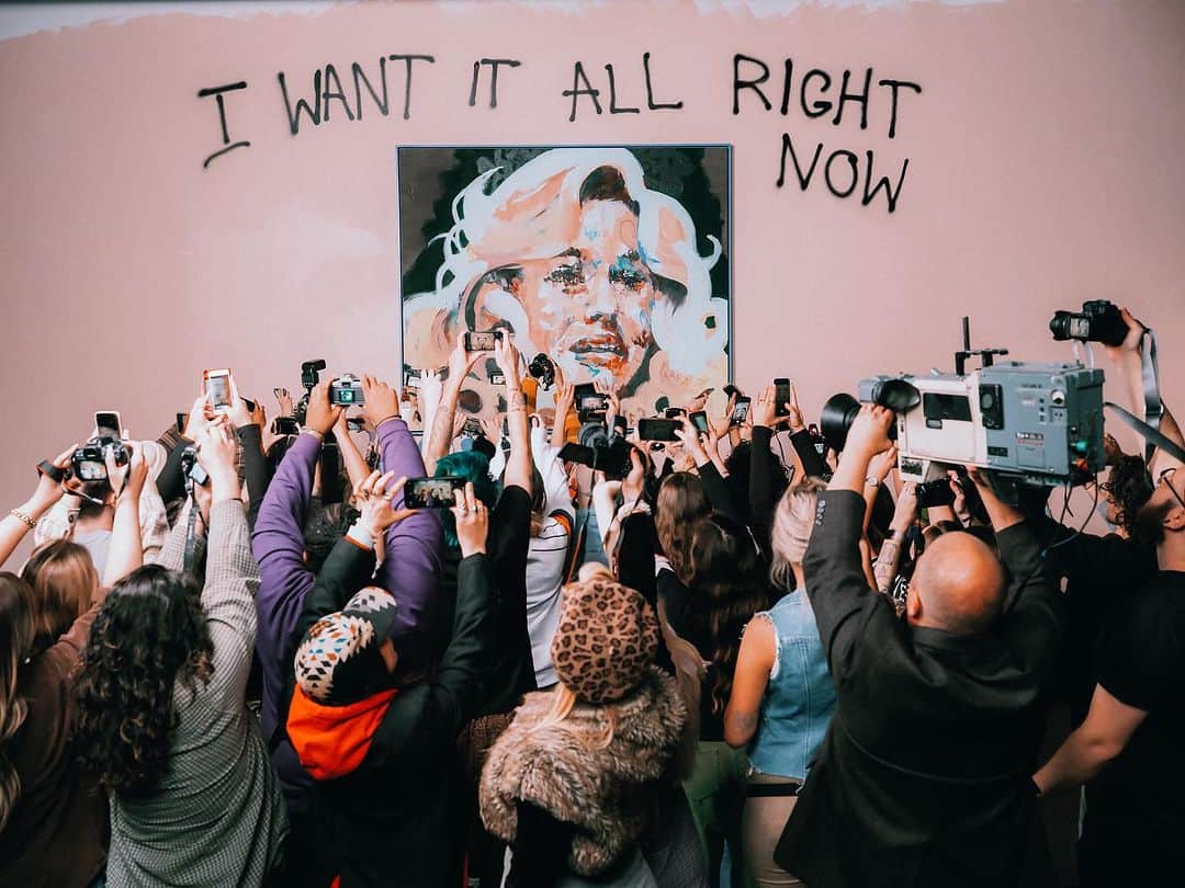 グループラブのインスタグラム：「Last night was a magical musical bikram yoga house party, thanks to everyone who came out to kick off the festivities!!!!  Our album ‘I Want It All Right Now’ is out everywhere!!!!  We are so happy to be able to share it with you guys.  Let’s celebrate again tonight in a huge way @tabernacleatl!!!! And don’t forget to tune in for the “Cheese” official video premiere in 1 HOUR!!!🧀🧀 We will be going live after answering all your burning questions about the record.  Produced and Engineered by @congletonjohn Assistant Engineer- Scott Moore Recorded at @unitedrecording, Los Angeles, CA  Mixed by @mattygreenmix  Mix Assistant- Taylor Kernohan Mastered by Greg Calbi & Steve Fallone at Sterling Sound NJ Saxophone on All by Katisse Buckingham All Art by Hannah Hooper @ladygrouplove  Layout Design by @lizziehirsch Photos by @brantleyg」