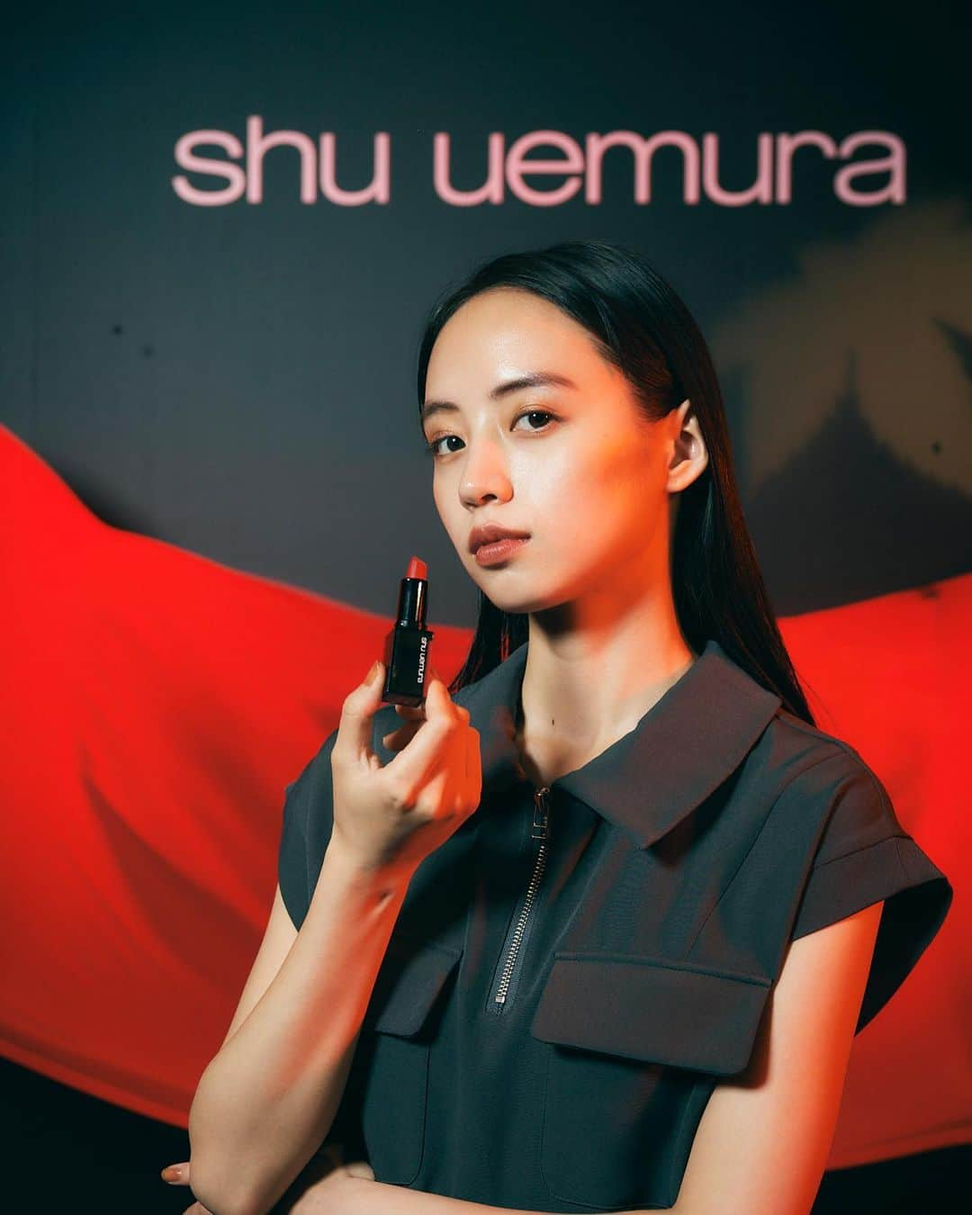 小嶋彩音のインスタグラム：「ㅤㅤㅤㅤㅤㅤㅤㅤㅤㅤㅤㅤㅤ @shuuemura  shuuemura autumn collection🍁 ㅤㅤㅤㅤㅤㅤㅤㅤㅤㅤㅤㅤㅤ #shuuemura#ルージュアンリミテッド#ルージュアンリミテッドキヌマット」