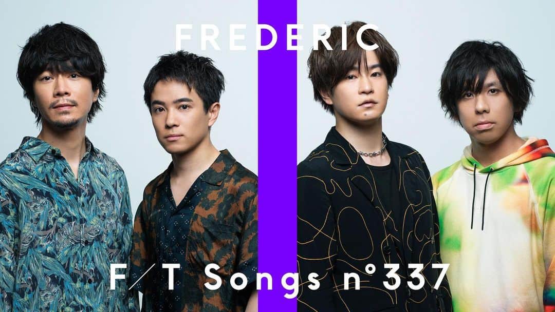 三原健司のインスタグラム：「本番3分前の俺たち「いや、もうこれライブやん。いつも通り全力でやって映像みた人全員ライブハウスに連れていこうや！」  フレデリック「THE FIRST TAKE」に初出演。あの白い空間で遊ばせていただきました。ありのまま、いつものライブアレンジで。  「オドループ」は自分、そしてフレデリック４人の人生を変えてくれた一曲。  日本だけでなく海外も注目しているこの「THE FIRST TAKE」を通して人種も性別も国境も関係なく多くの音楽好きに届くよう願いを込めて歌いました。  ファーストテイクにフェスの空気持ち込めたんちゃうかなー。 楽しかった また呼ばれたい！ ファーストテイクでフレデリックを知った方、ライブハウスの俺たちもっと楽しいです。また遊びましょう。  ＃フレデリック #thefirsttake」