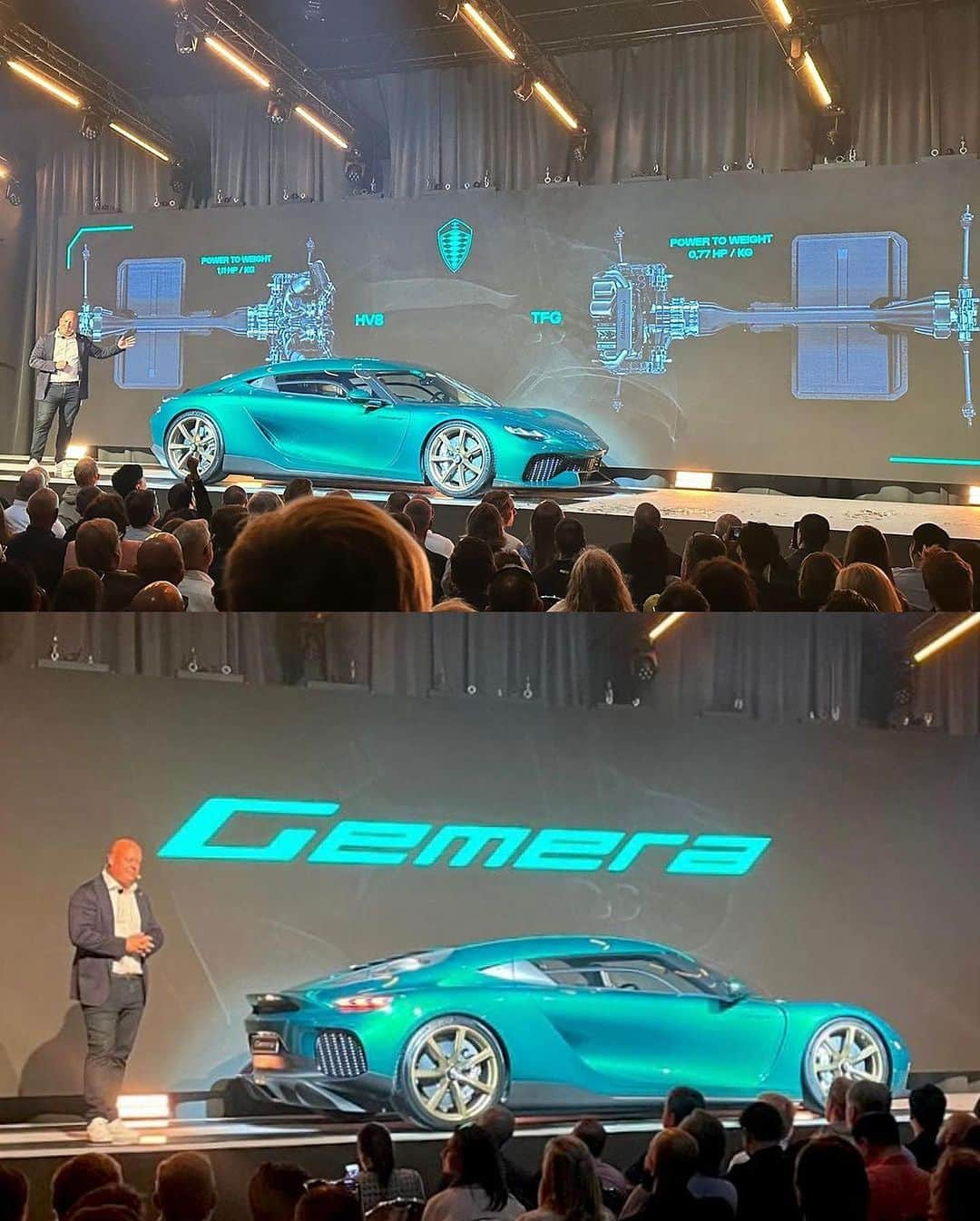 CarsWithoutLimitsさんのインスタグラム写真 - (CarsWithoutLimitsInstagram)「Introducing the finalized Koenigsegg Gemera production model!   The Gemera can be optioned with a V8 engine that’s derived from the Jesko which when paired with hybrid motors produce 2300HP!   Via @ghostsquadron.koenigsegg   #carswithoutlimits #koenigsegg #gemera #koenigsegggemera #ghostsquadron」7月8日 0時19分 - carswithoutlimits