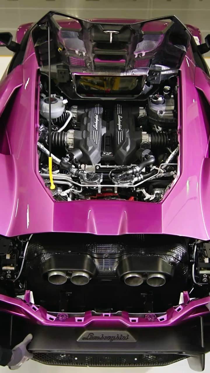 ランボルギーニのインスタグラム：「Our 60 years of experience designing Super Sports Cars tell the story of always striving for the next level. This is the latest example. This is how Revuelto is made.​  ​#Lamborghini #Revuelto #FromNow  — The vehicle is not yet offered for sale and is therefore not subject to Directive 1999/94/EC. The fuel consumption and emissions data is in the type approval stage」