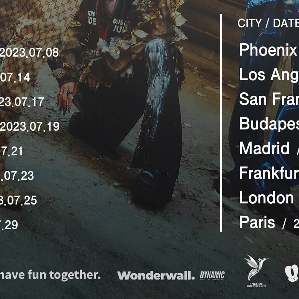 K.A.R.Dのインスタグラム：「[#KARD]  2023 KARD WORLD TOUR <PLAYGROUND>  Mexico City : https://boletia.com/ Costa Rica : www.eticket.cr USA : https://www.ticketmaster.com/ Frankfurt : https://bit.ly/3CDRBLv Budapest : https://bit.ly/3CCK2EG Madrid : https://bit.ly/42RzD2G London : https://bit.ly/467LlJj Paris : https://bit.ly/3qTVCIS  #KARD #카드 #KARDTOUR #2023KARDTOUR_PLAYGROUND #PLAYGROUND_KARD」