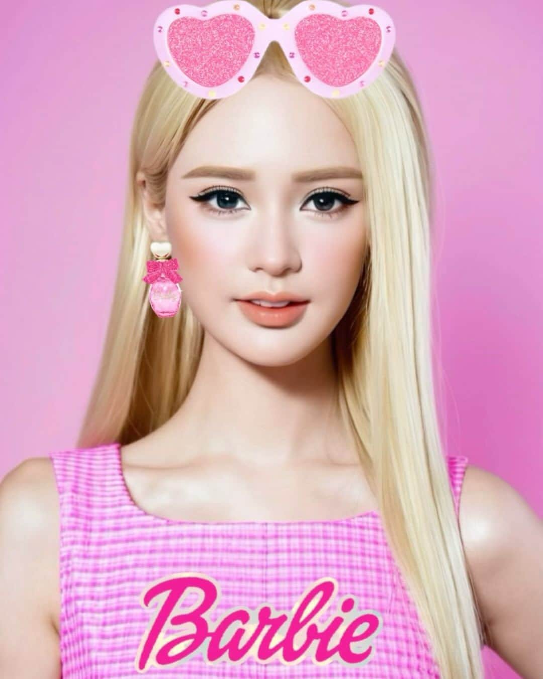 Yumi Wongのインスタグラム：「我今天沒有恐龍抗狼🤣，因為我今天是Barbie girl 💖👑 #barbie #barbiestyle」