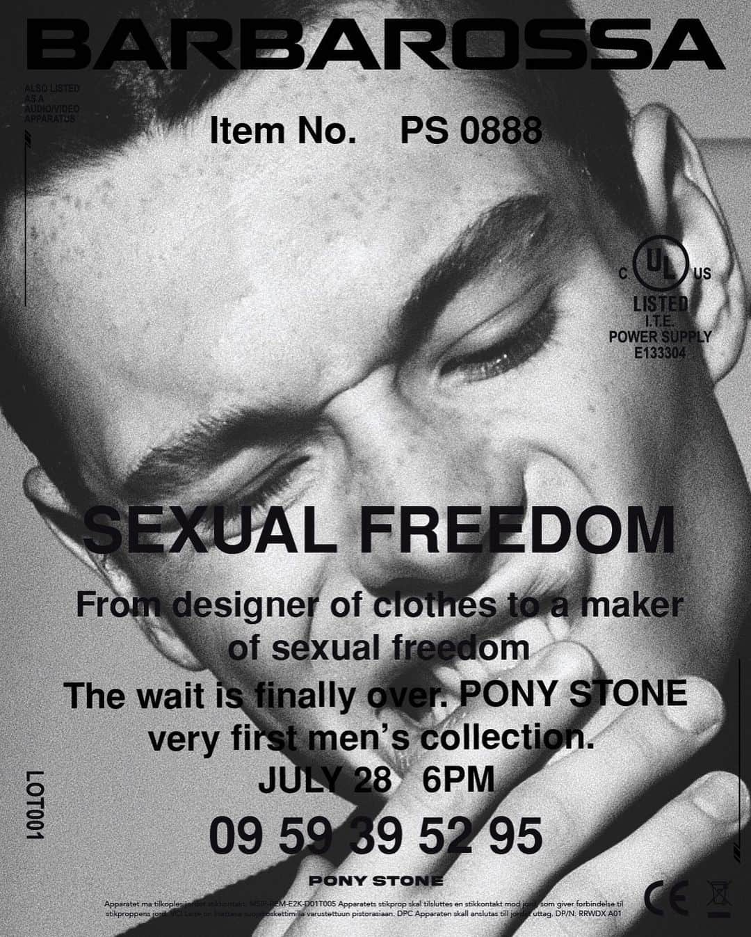 PONY STONEのインスタグラム：「𝐁𝐀𝐑𝐁𝐀𝐑𝐎𝐒𝐒𝐀  The very first  𝐏𝐎𝐍𝐘 𝐒𝐓𝐎𝐍𝐄 men’s collection  coming soon  ——————————————— ศุกร์ 28 กรกฎาคม 18.00 #ponystone #ponystonegender #ponystonemen」