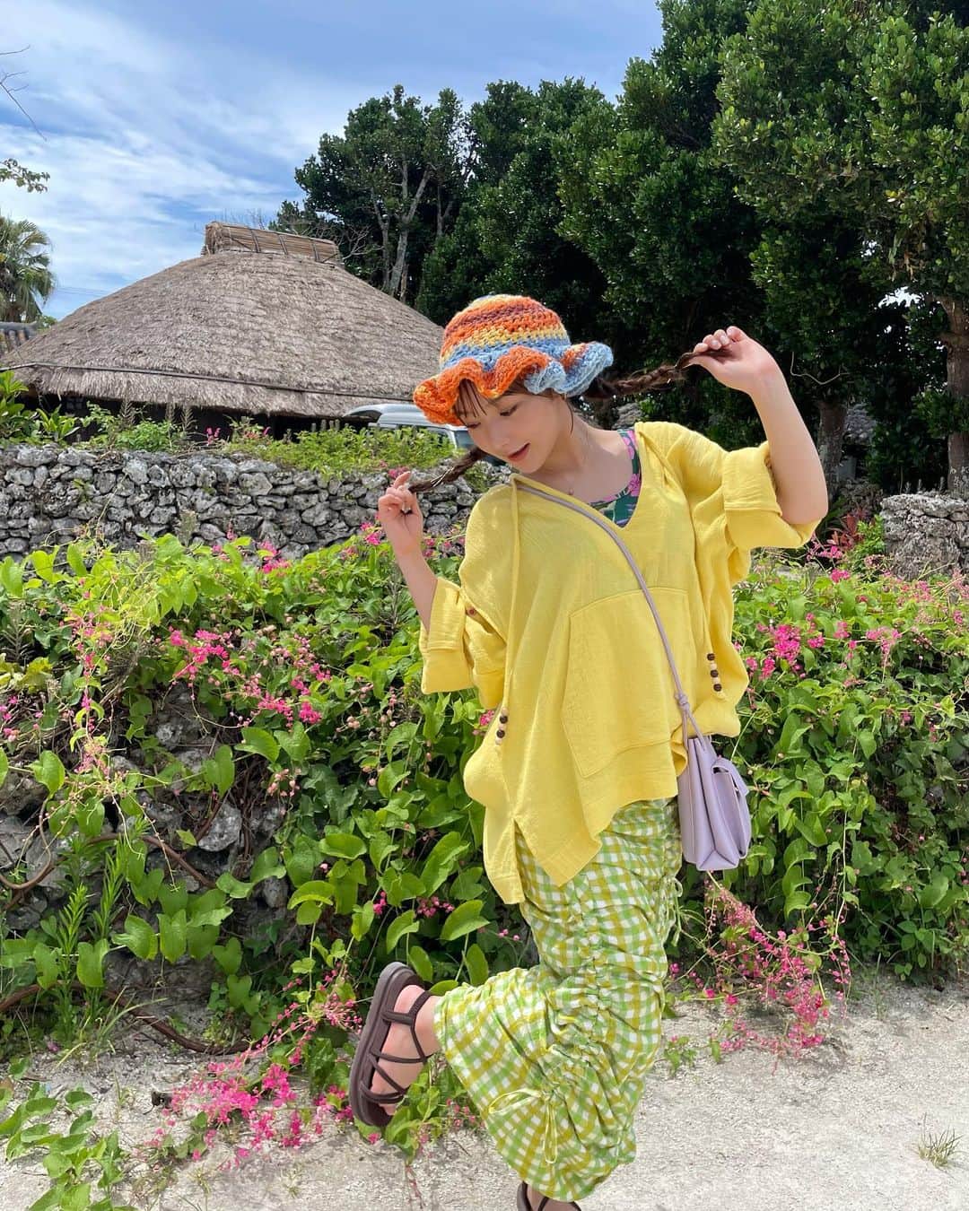 のインスタグラム：「全身はではで~💛💚」