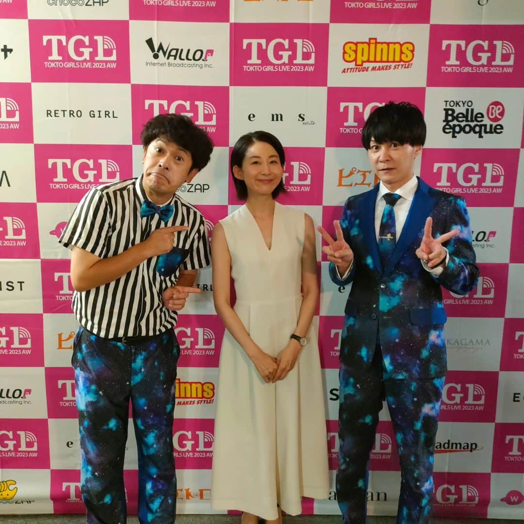 瀧上伸一郎のインスタグラム：「#tokyogirlslive2023 でした！ 今回も安堂サオリさんと司会☺ 長丁場助けて貰いました😂」
