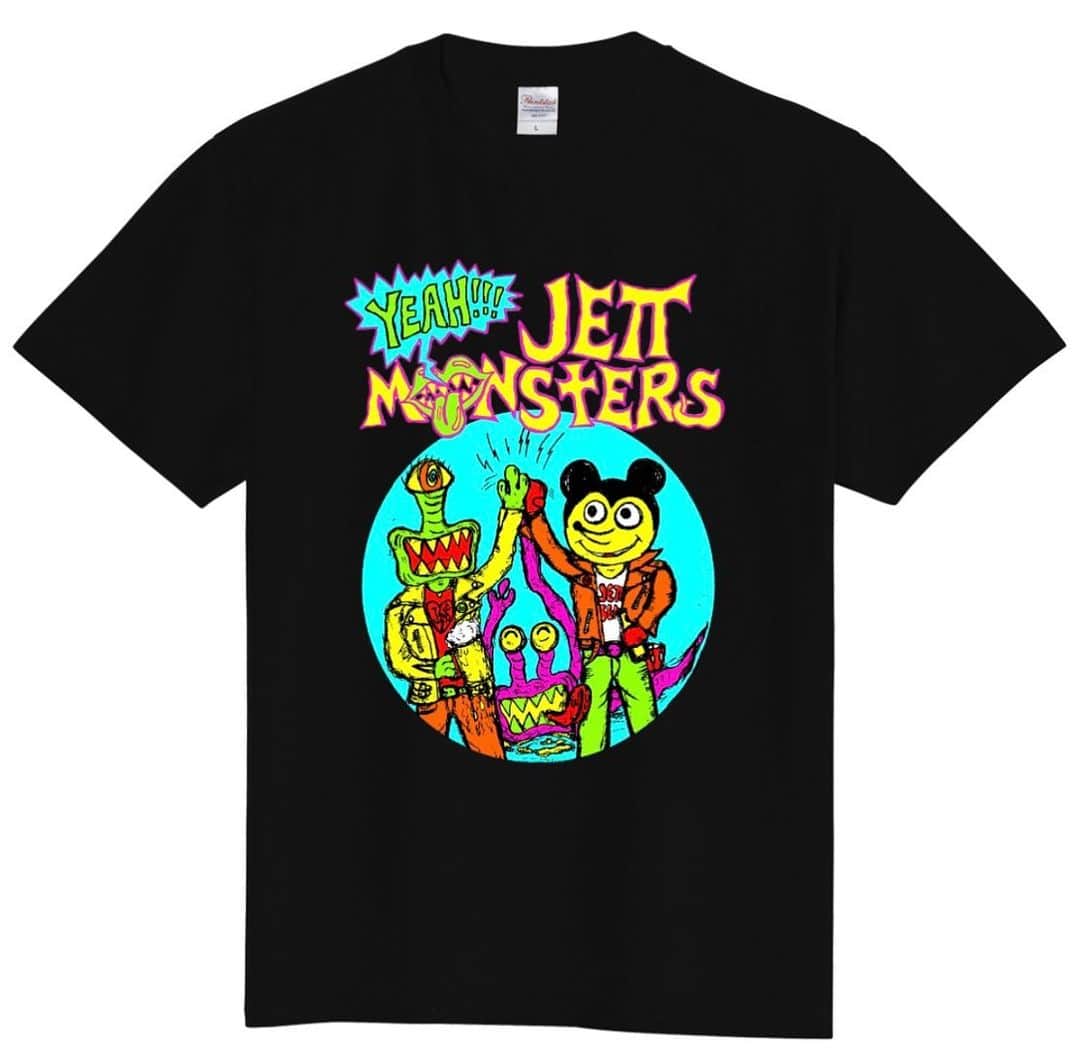 ジェットセイヤさんのインスタグラム写真 - (ジェットセイヤInstagram)「ジェットセイヤ画伯による ジェットモンスターズ シリーズTシャツ 第一弾が完成したようです👽🍺🤝🎶ラブスペBASEにて受付中📩 by SILVIA @loveandspacepeace   YEAH!!JETT MONSTERS T-shirt 🥁🎶🍻 #LVASP #JETTMONSTERS #JETTBEATCLUB #DRUMUTANT #FUCKINMOUSE #JETTSEIYA #ジェットモンスターズ #ジェットセイヤ #ジェットビートクラブ #ドラミュータント　#ファッキンマウス」7月22日 20時15分 - jett_seiya_lvasp