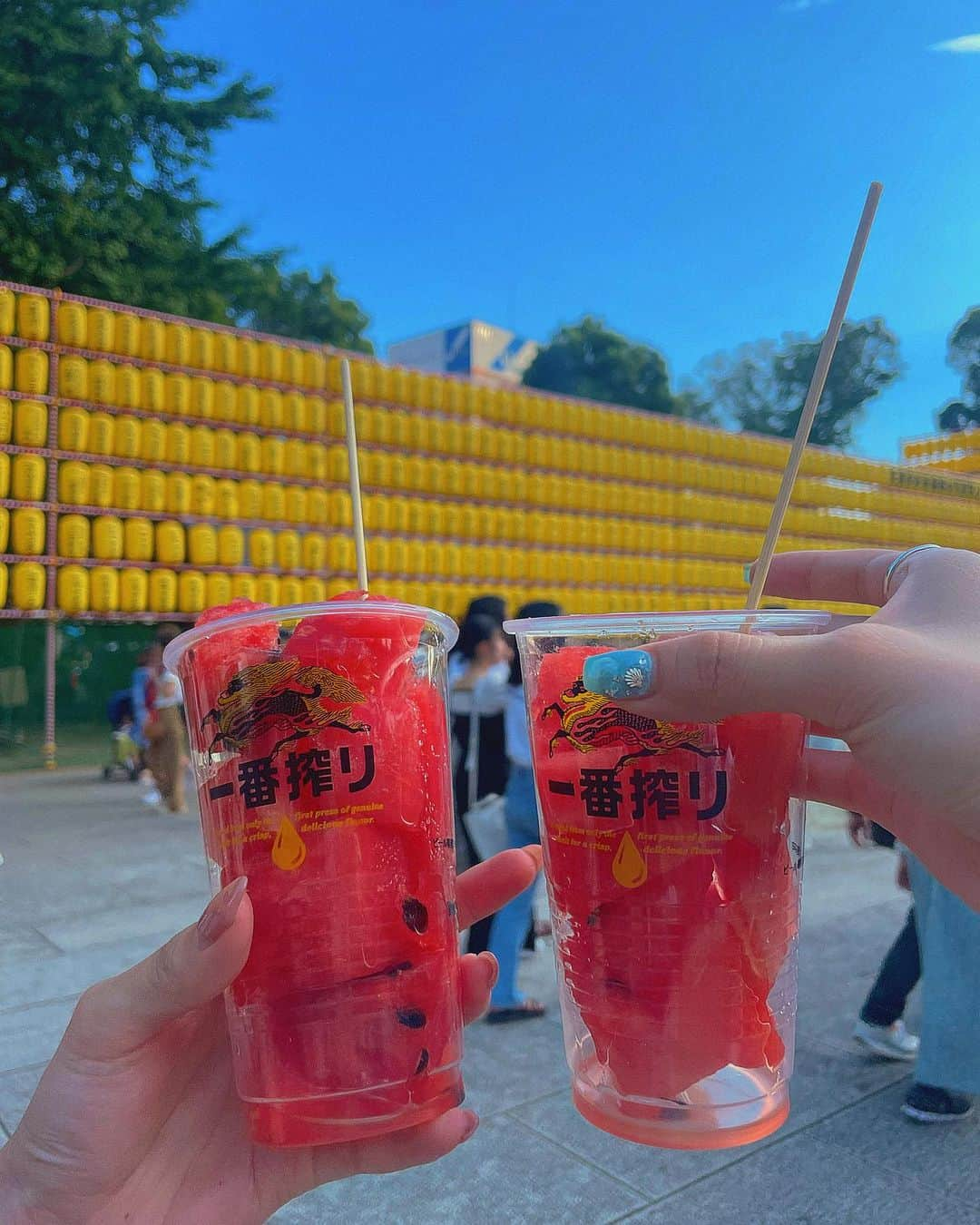 當山みれいさんのインスタグラム写真 - (當山みれいInstagram)「🌊🏮🍉🩵‪」7月22日 20時28分 - touyamamirei