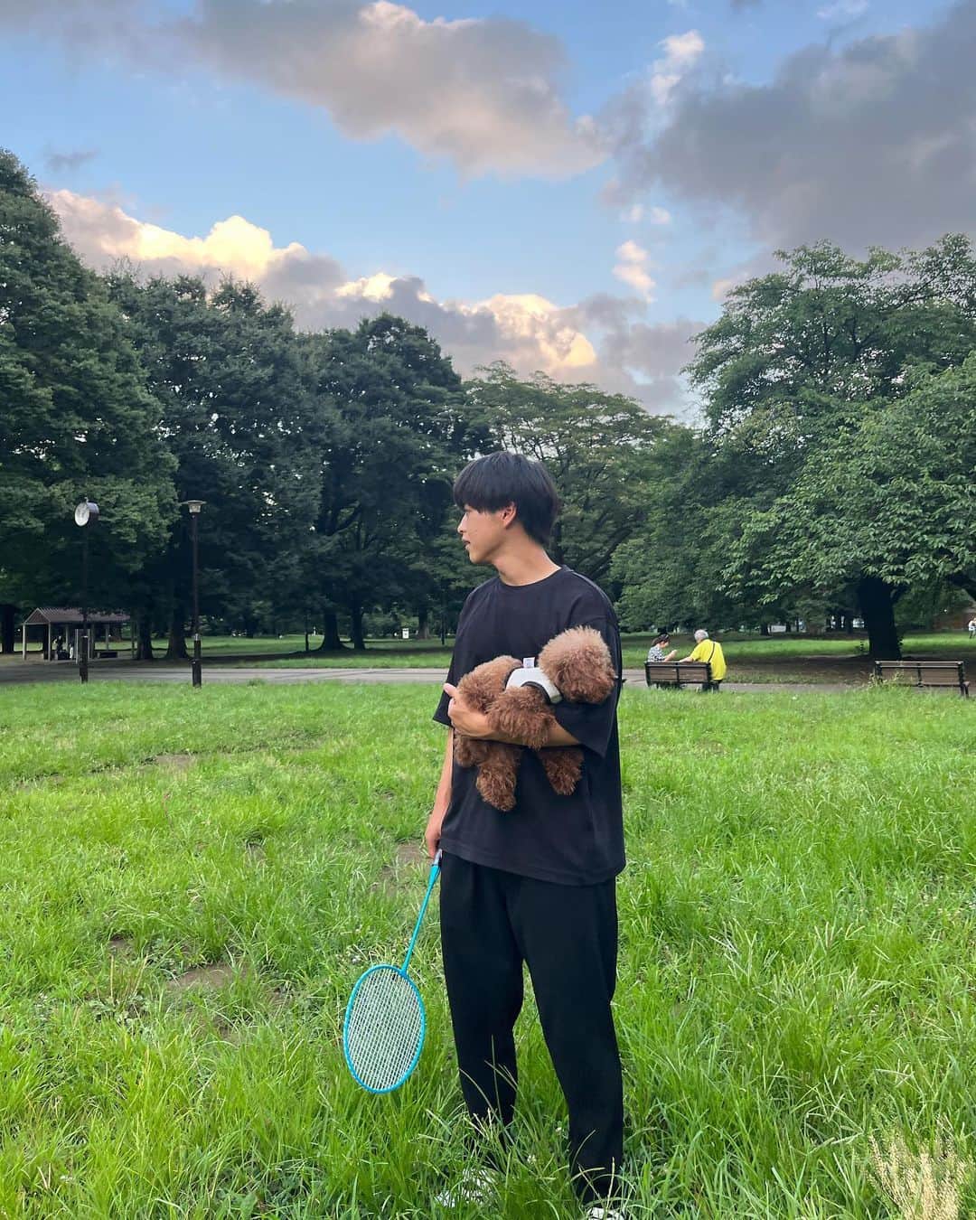 新井瑞樹のインスタグラム：「・ 夏🌻☀️⛱🛝⚽️🏸」