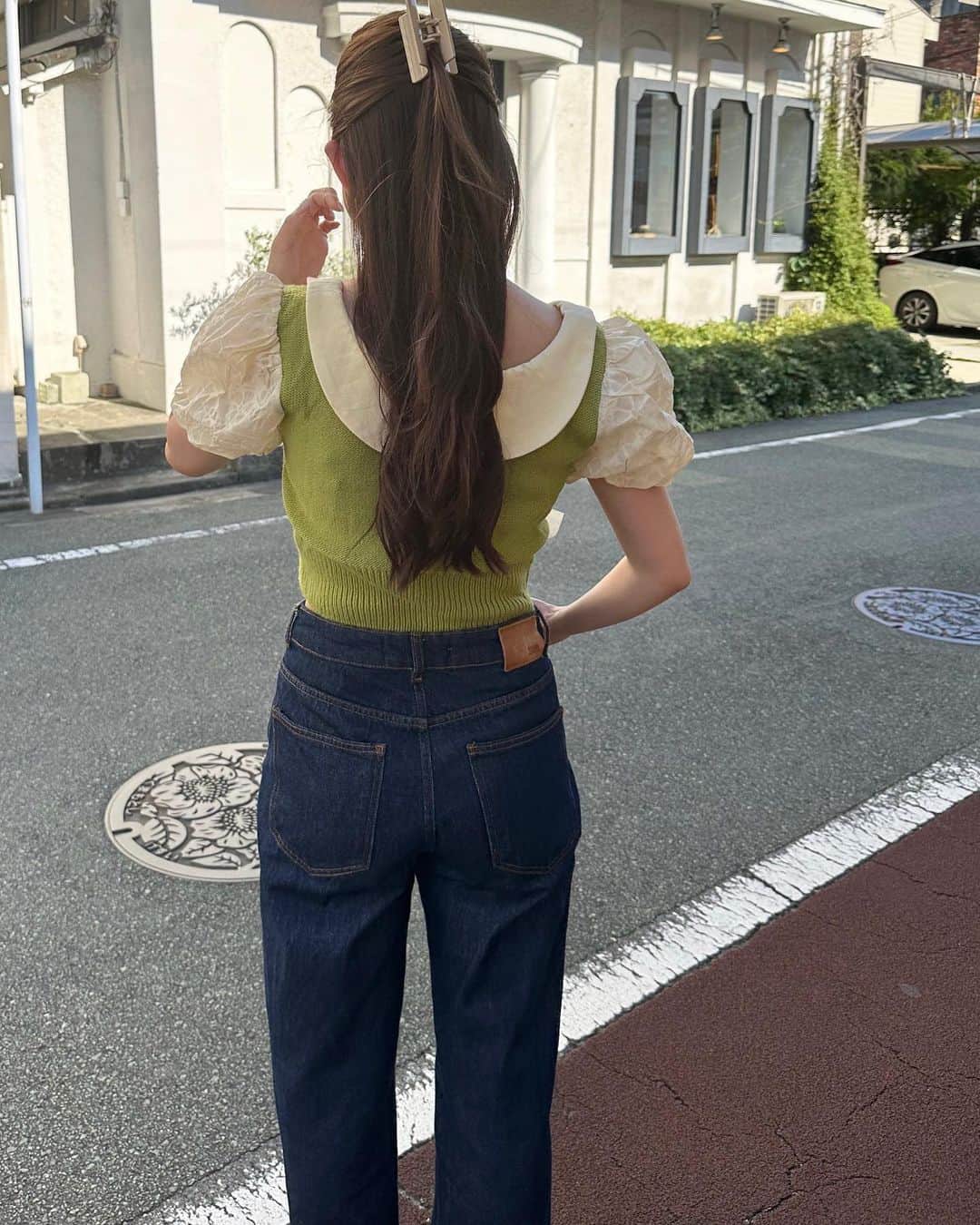 大野莉昂さんのインスタグラム写真 - (大野莉昂Instagram)「私服とひまわりバルーン。🌻 かごBOXも新作なの、夏ぽくて可愛すぎ~♡」7月22日 20時50分 - bbbbrikopanda