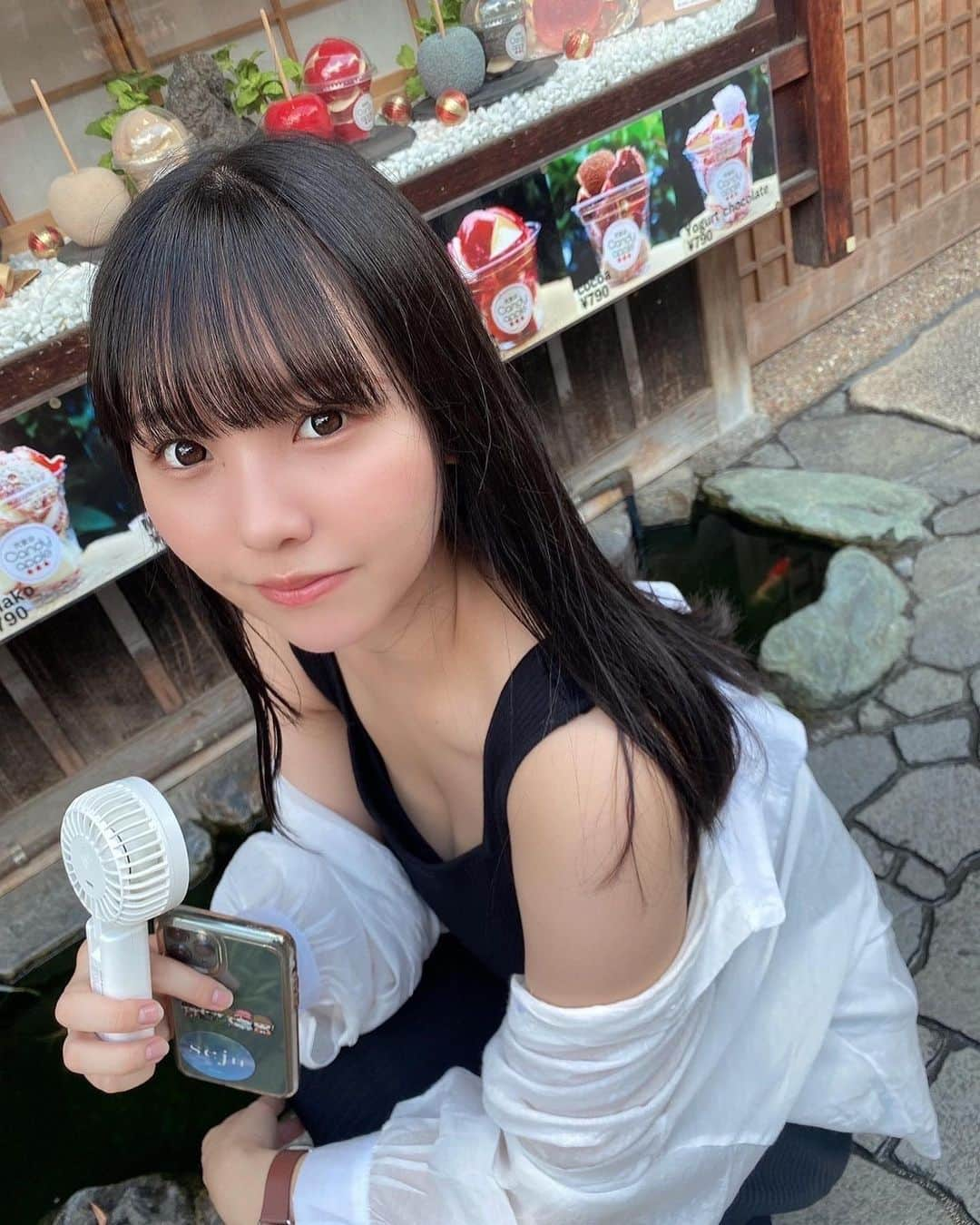 本郷柚巴のインスタグラム：「毎日暑いもんね」