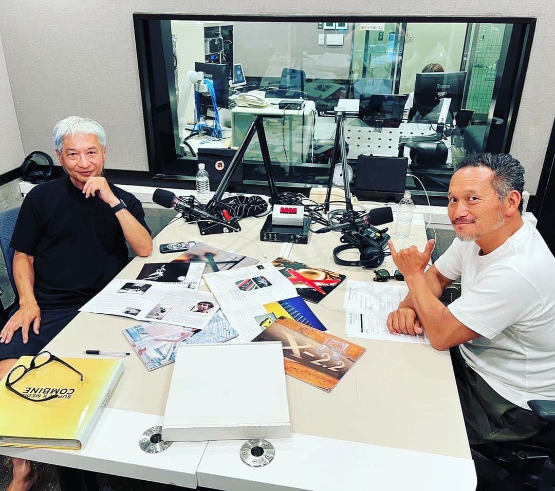 高木完のインスタグラム：「NEXT GUEST #maadspin #jwave #takujimasuda  #枡田琢治 #bunker77 #longboardsurfing」
