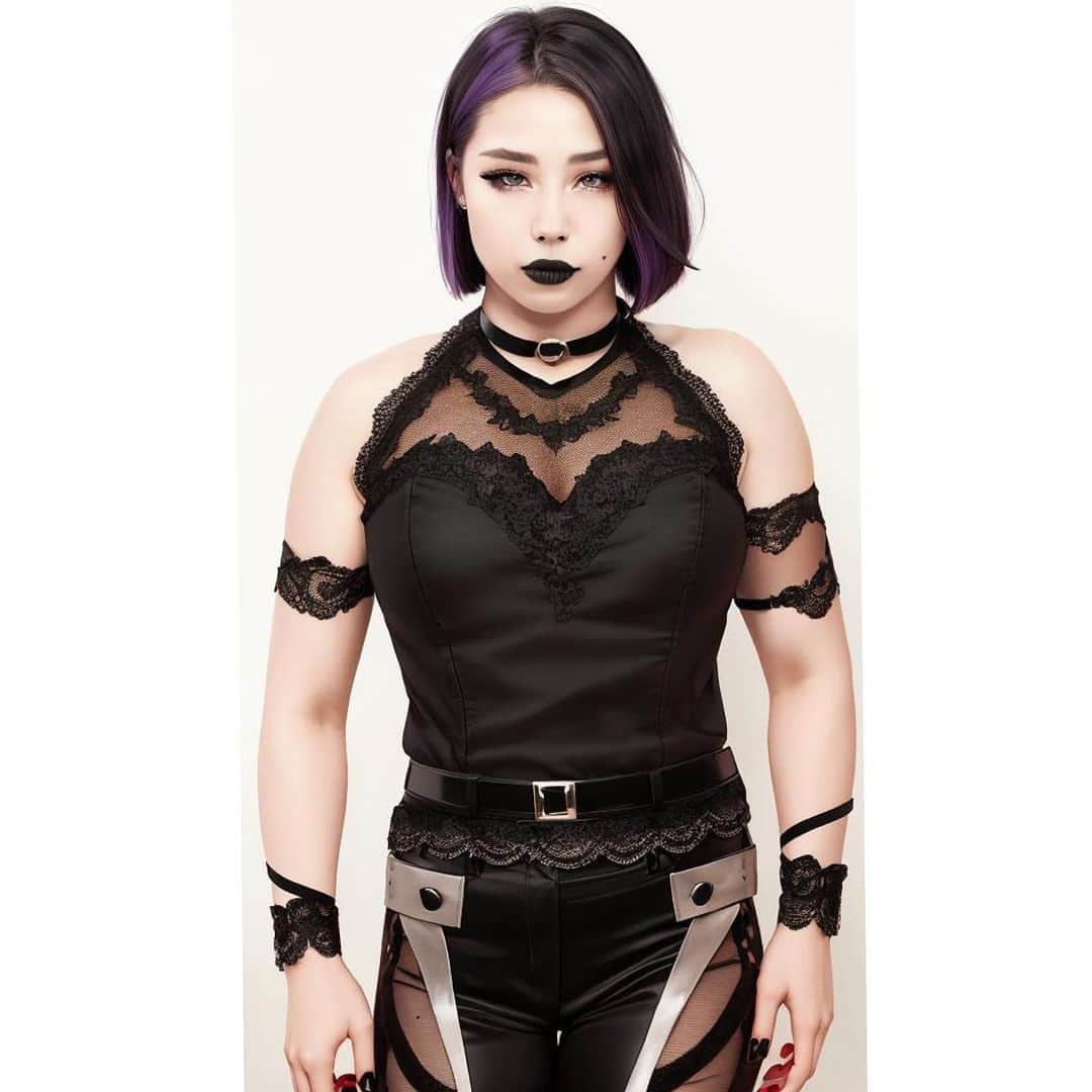 DASH・チサコのインスタグラム：「#AIMirror  Which one suits you?😆  #仙女  #sendaigirlspro #女子プロレス #プロレス  #SENJO #dashchisako」