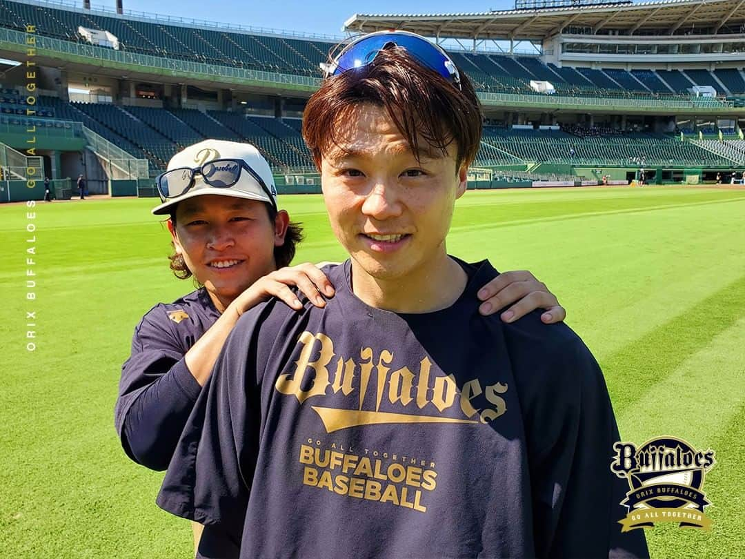 オリックス・バファローズさんのインスタグラム写真 - (オリックス・バファローズInstagram)「#宮城大弥 #宮城くん #山崎福也 #山崎颯一郎 #山本由伸 #オールスターお疲れ様でした #ねぎらいシリーズ #ほっともっとフィールド神戸 #Bs2023 #buffaloes #baseball #ORIX #プロ野球」7月22日 15時16分 - orix_buffaloes