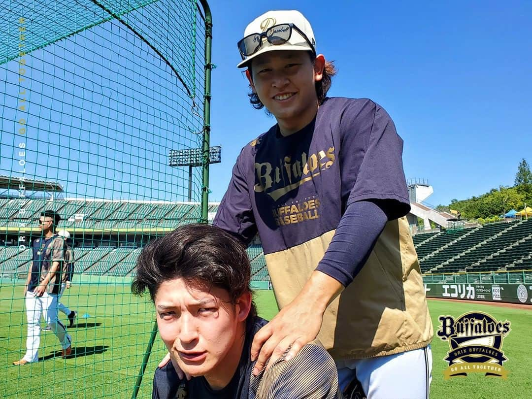 オリックス・バファローズさんのインスタグラム写真 - (オリックス・バファローズInstagram)「#宮城大弥 #宮城くん #山崎福也 #山崎颯一郎 #山本由伸 #オールスターお疲れ様でした #ねぎらいシリーズ #ほっともっとフィールド神戸 #Bs2023 #buffaloes #baseball #ORIX #プロ野球」7月22日 15時16分 - orix_buffaloes