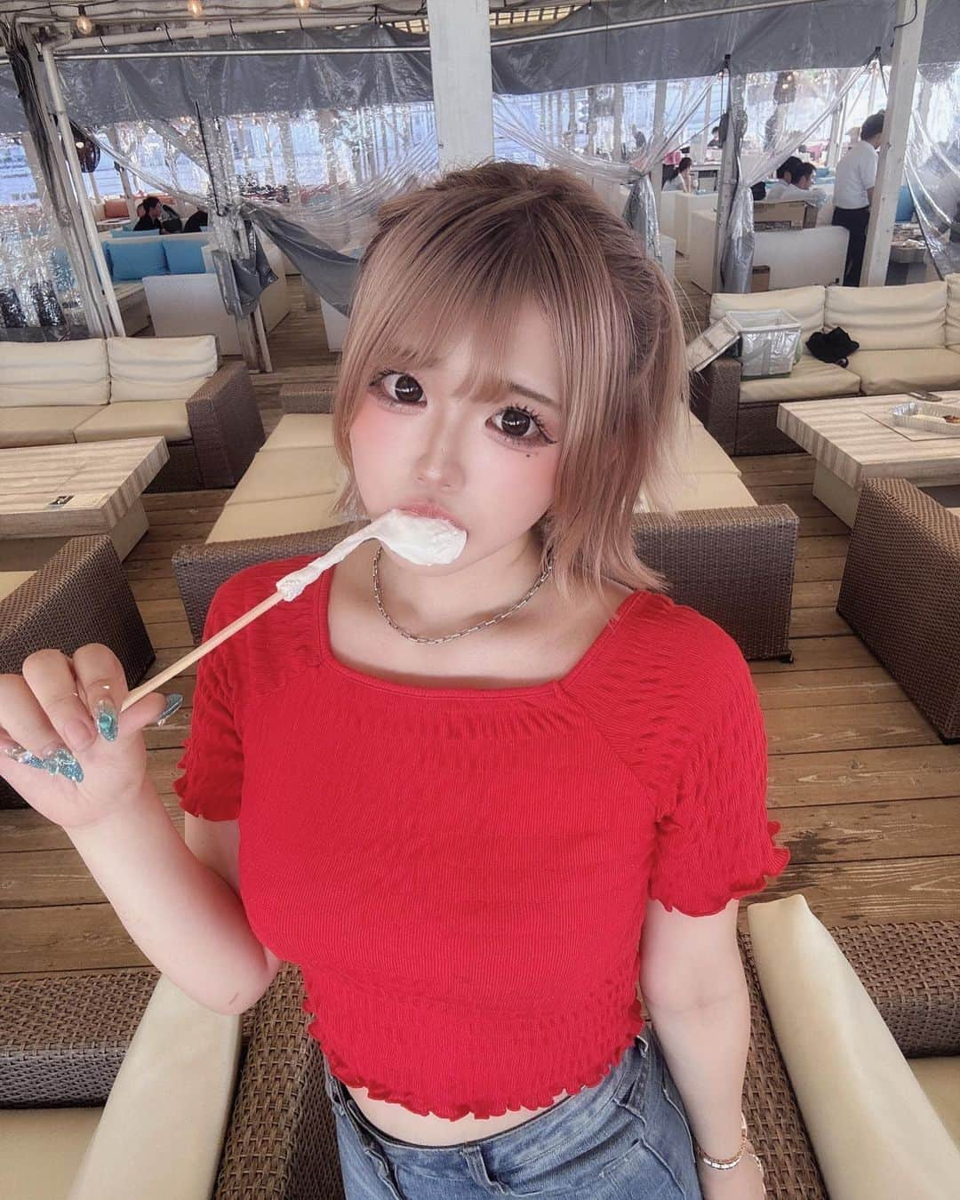 雨宮みるきのインスタグラム：「ぱく！ #ましゅまろ #雨宮みるき」