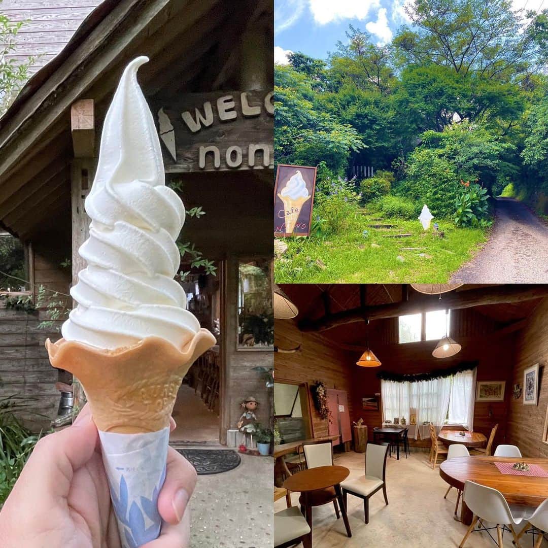アイスマン福留のインスタグラム：「よしむら牧場直営🐄 お山のソフトクリーム屋さん Non-no（ノンノ）✨ 魅力的なロケーションで美味しさも倍増！😉福岡県嘉麻市泉河内  #ソフトクリーム #ノンノ #福岡ソフトクリーム #よしむら牧場 #デザート #スイーツ #アイスマニア #アイスマン福留 #icecream #JapaneseIceCream #icecreamlover #icecreamtime #icecreamday #icecreamlove #icecreamporn #JapaneseIceCream #foodporn #foodie #instafood #foodstagram #yummy #yum #delicious #foodphotography」