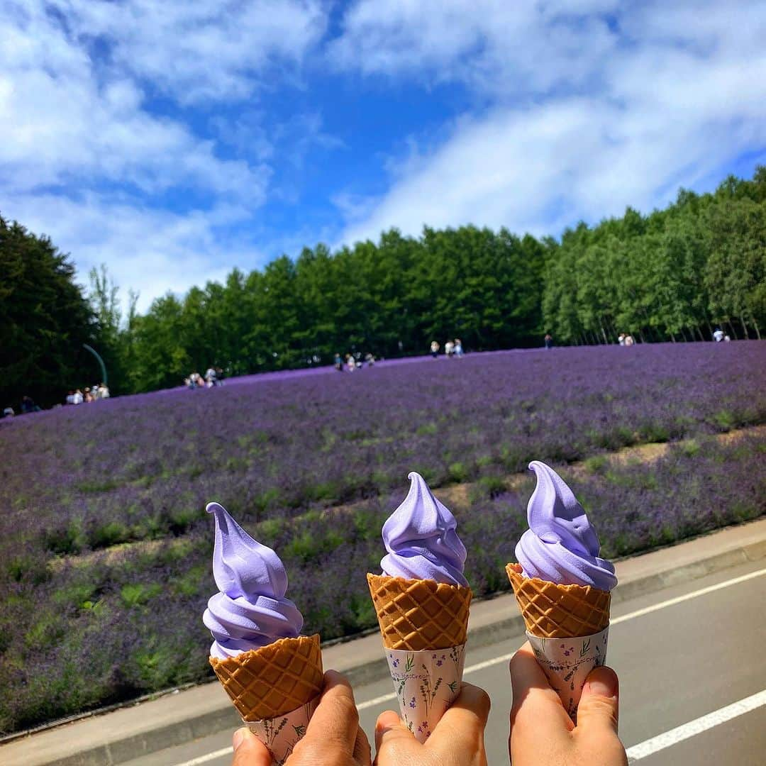 クォン・スンイルさんのインスタグラム写真 - (クォン・スンイルInstagram)「#Lavender 🪻#Hokkaido 🪻 #Furano  #가족여행 하늘엔 가끔씩 아빠손가락이…」7月22日 16時08分 - urbankwon