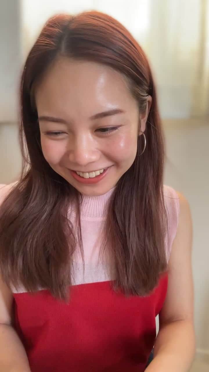 福地夏未のインスタグラム：「ゆるーいピンクメイク🌷 ずっと歯紅してたわ」