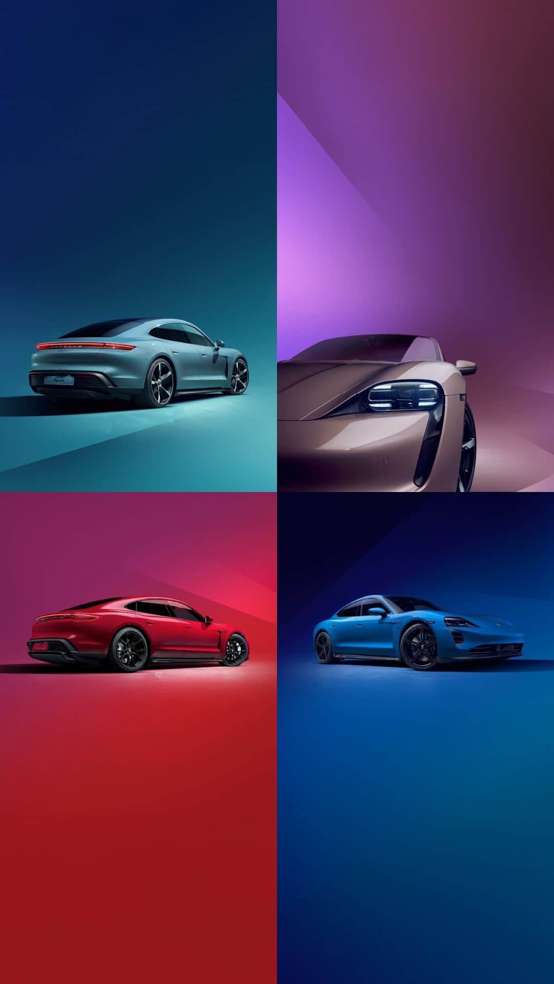 Porsche Japanのインスタグラム：「フルチャージ、フルカラー。 電動化された魂が、色鮮やかに走り出す。  The all-electric Porsche Taycan  #ポルシェ #Porsche #タイカン #Taycan #新型タイカン #EV #電気自動車」