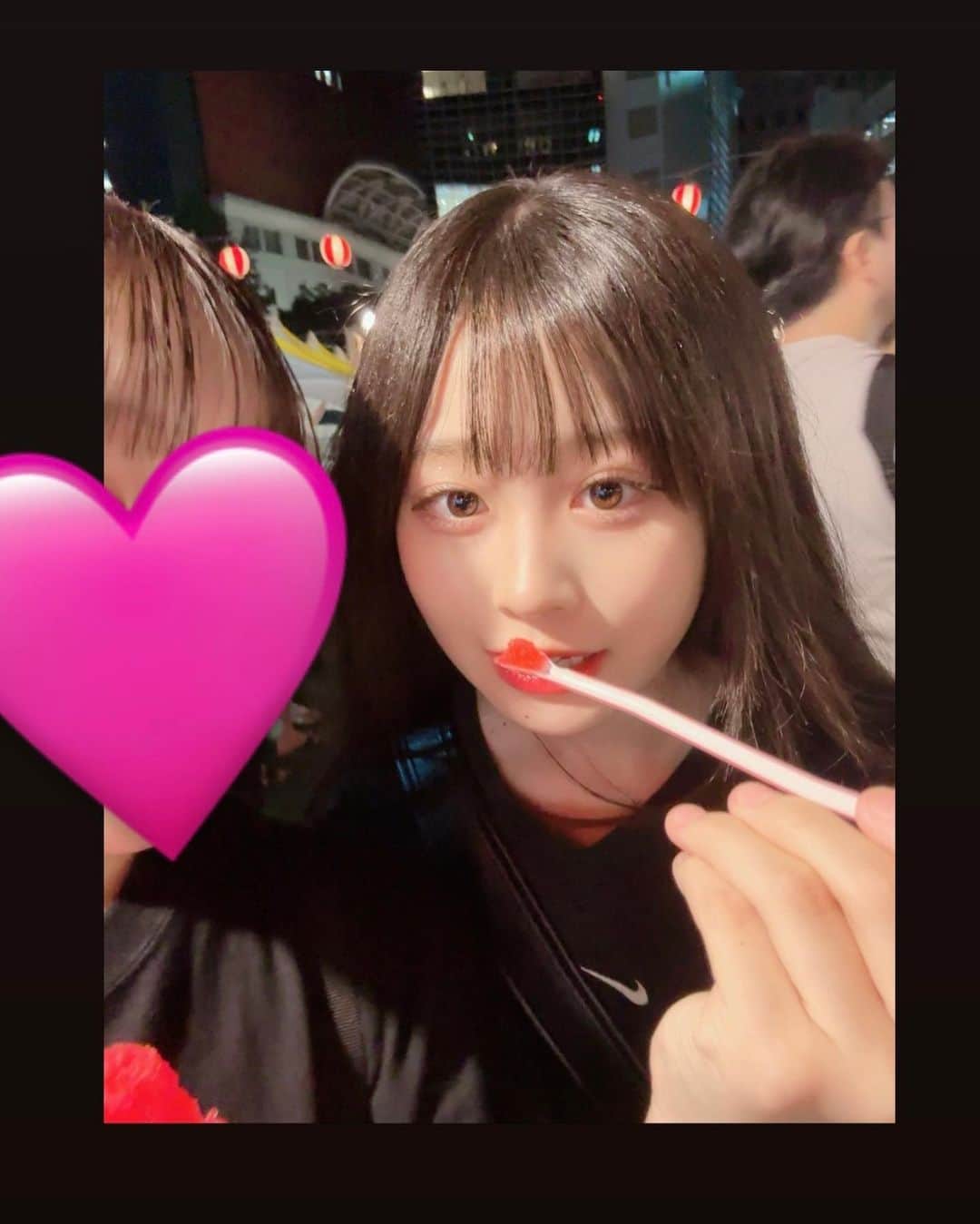古園井寧々のインスタグラム：「かき氷屋なに味派ですか🍧 ・ ・ ・  #07  #お祭り」