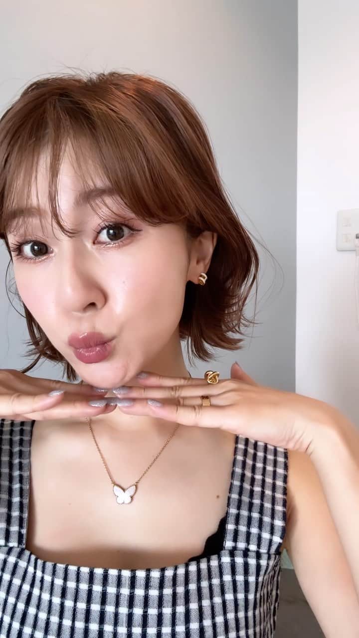 水野佐彩のインスタグラム：「・ pink makeup🐖🩷💜  @luvum_japan  @lilibeth_cosmetics  @rokkiss_official  @yeppeuda_jp  @lauramercier  @snidelbeauty  @cliojapan  @dupbeauty  @haomii_official @ove_jp」