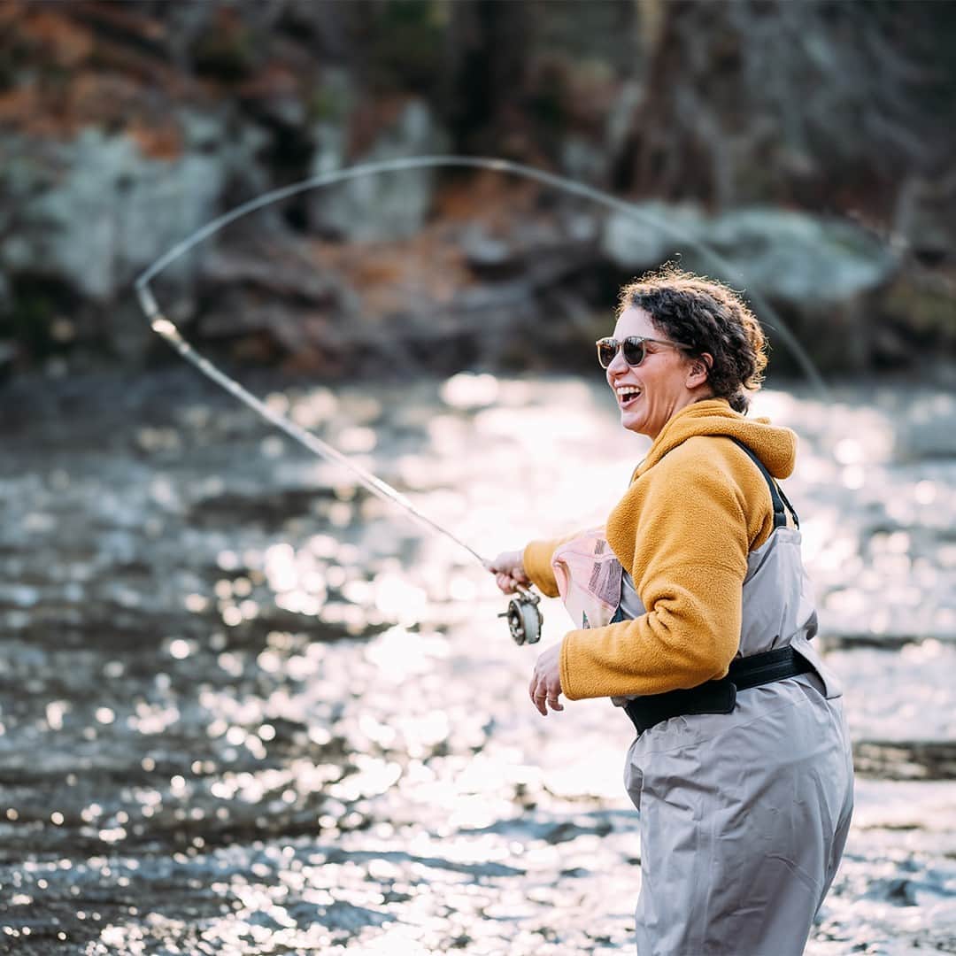 L.L.Beanのインスタグラム：「"When the opportunity came up to learn fly fishing with an L.L.Bean expert, I immediately volunteered. I’ve been curious about fly fishing and always found it beautiful to watch. The movements are dance-like, and I was very attracted to having a brand-new experience in the water. I also felt so privileged to have a personal lesson with an expert – what better way to learn?"  Check out the link in our bio to read Julie's story, "From Paris to a Maine Trout Stream."」