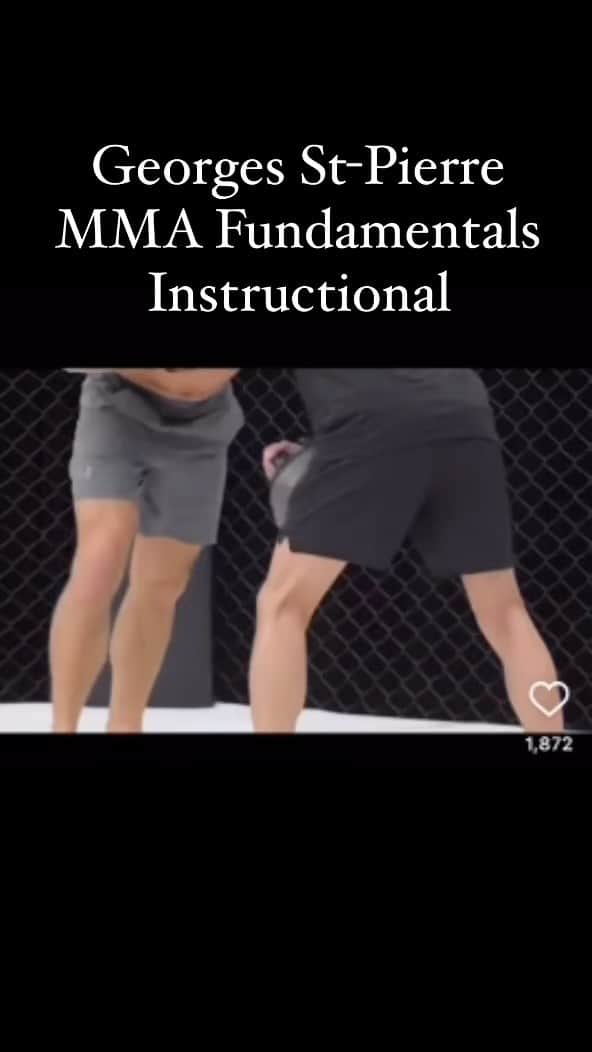ジョルジュ・サンピエールのインスタグラム：「I am finally very happy to present to you my first series of instructional videos on the fundamentals of MMA.  https://bjjfanatics.com/products/mixed-martial-arts-fundamentals-by-georges-st-pierre」