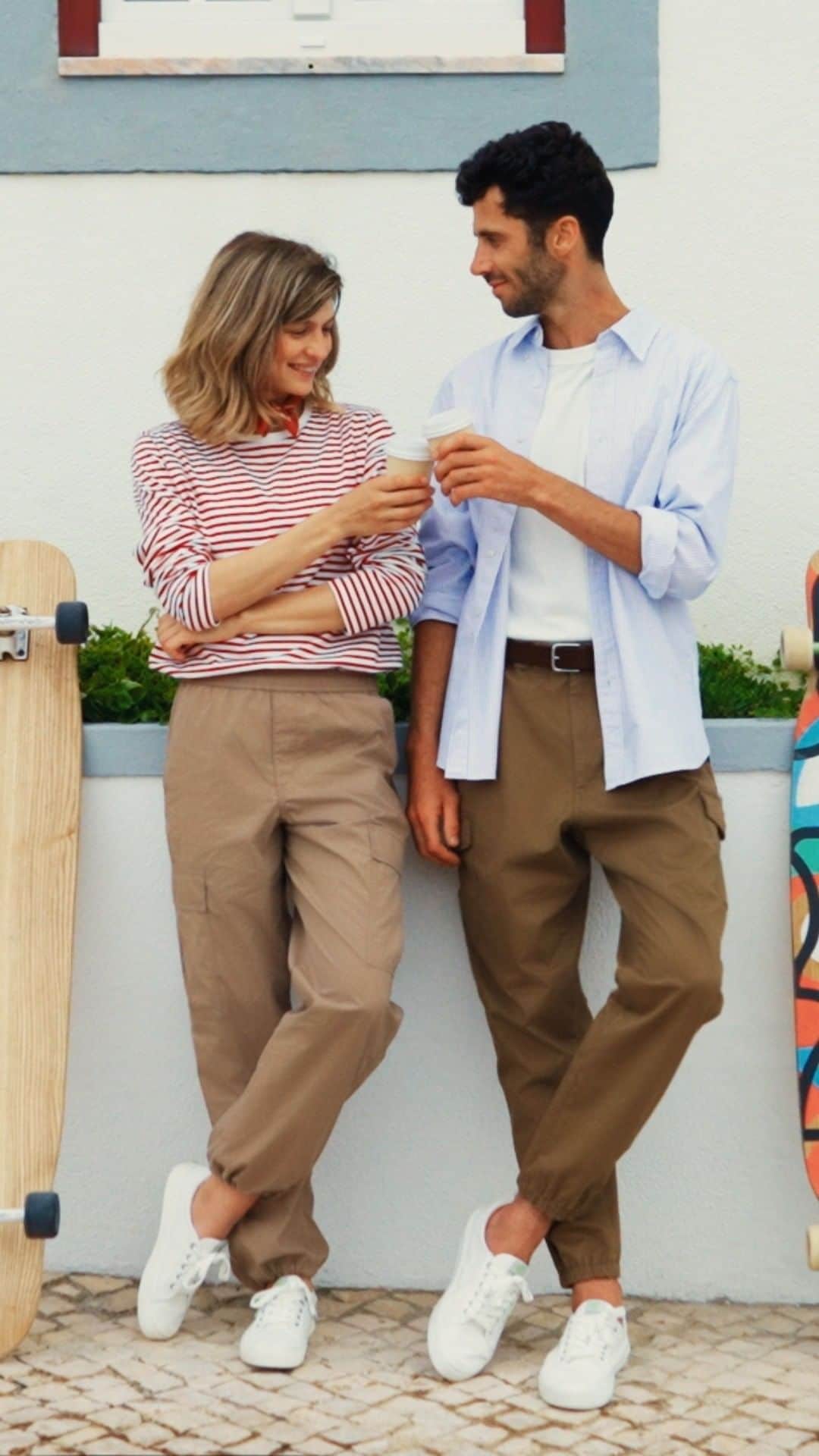 uniqlousaのインスタグラム：「The coolest pants you’ll wear this summer are waiting…  Cruise 🛹  to the link in our bio or a store near you to shop!   #Uniqlo #Uniqlousa #cargopants」