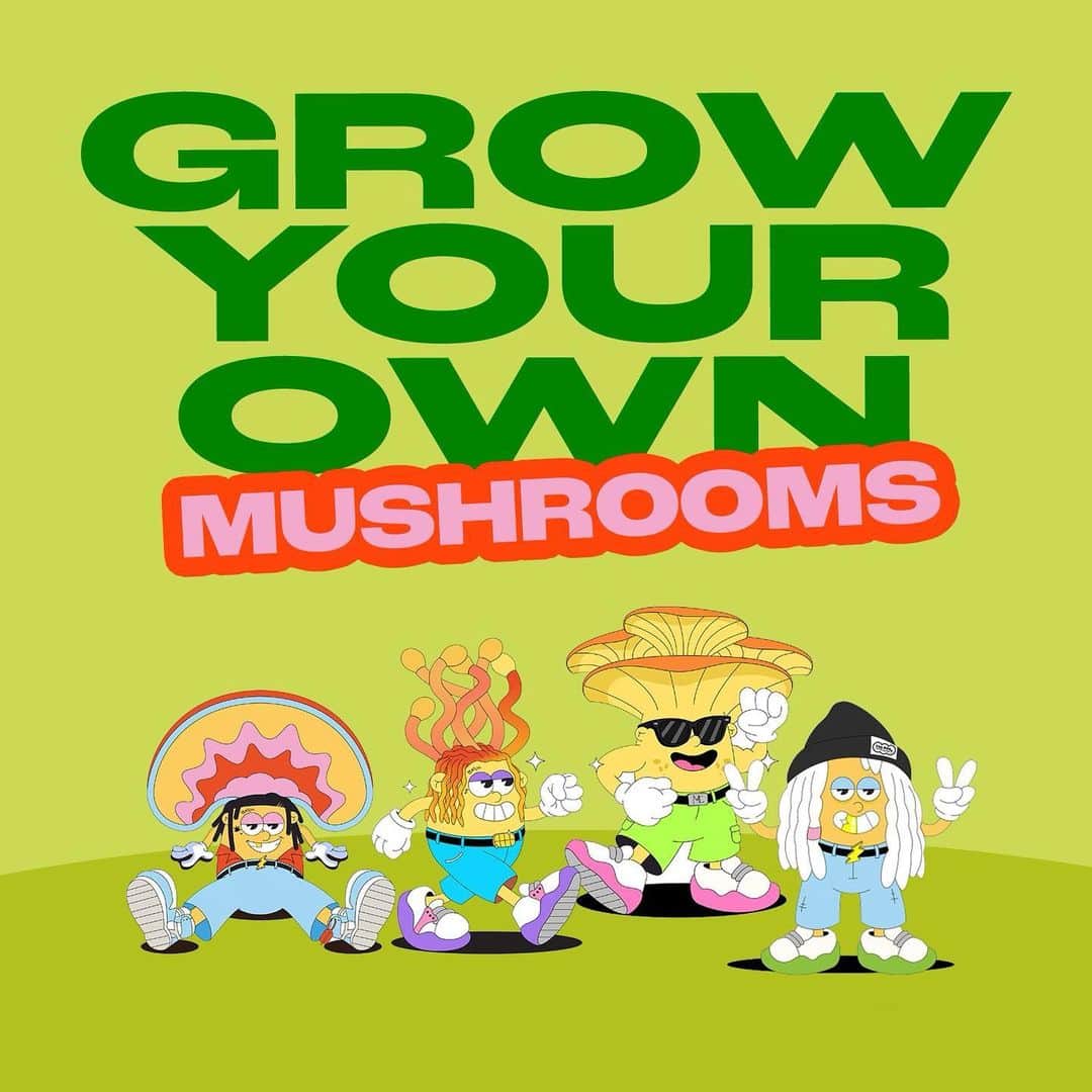 ウィズ・カリファのインスタグラム：「Coming soon: At home 🍄 grow kits. Farmed fresh, grown at home.   Watch the journey a fungus takes from spore to mushroom to your plate.  Head to mistercap.com for more info」