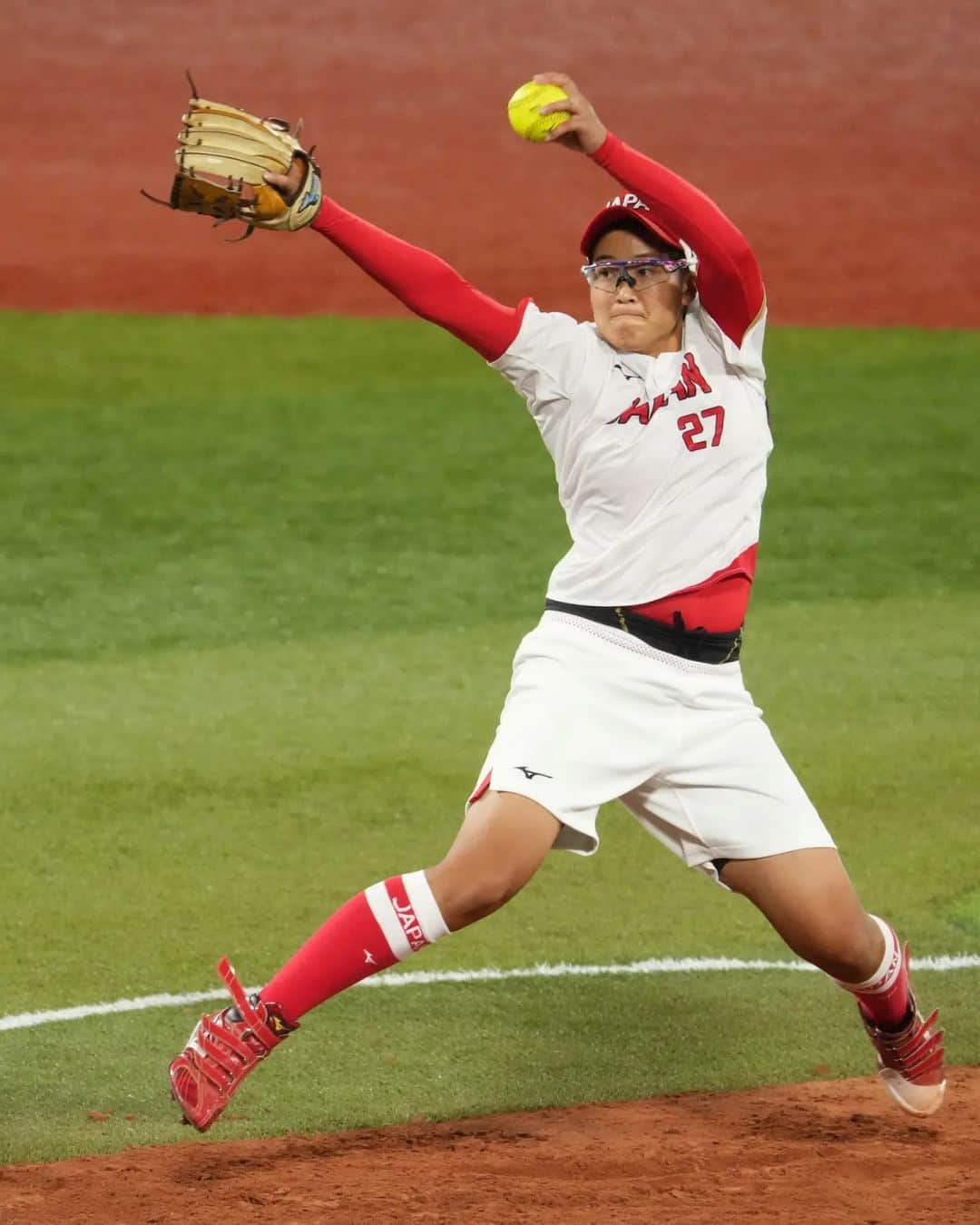 後藤希友のインスタグラム：「🇯🇵 "To keep playing on the world stage is my motivation to play softball."  🔝🥎 Olympic Gold Medalist and Softball Rising Star, Miu Goto, shares with us what does mean to her to keep playing on the Global Stage.  🏆🔜 The XVII WBSC Women's Softball World Cup starts in a few days!  #SoftballWorldCupW」