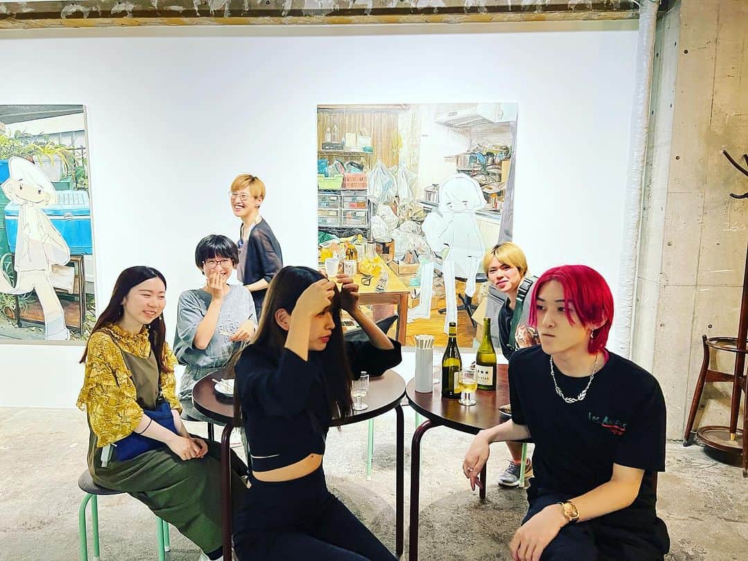 遠山正道のインスタグラム：「昨晩藝大油画3年生5人と白厨へ @paichu_roppongi」
