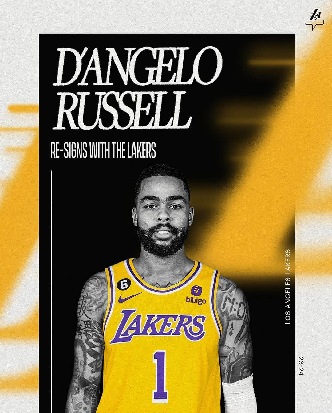 Los Angeles Lakersさんのインスタグラム写真 - (Los Angeles LakersInstagram)「OFFICIAL: DLo's back ❄️」7月8日 8時35分 - lakers