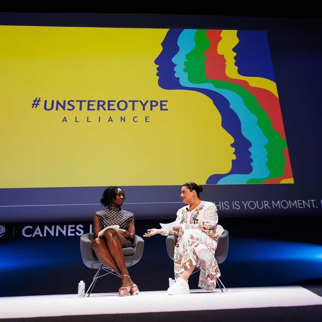 ダナイ・グリラさんのインスタグラム写真 - (ダナイ・グリラInstagram)「“Shattering stereotypes requires defiance and a willingness to live in discomfort."  #Flashback to when I had a deeply insightful week at @cannes_lions in partnership with the @un_stereotypealliance and @unwomen. The week kicked off at the annual Goal 5 Dinner where I spoke on a panel with @dr_adanna and @sabrinaelba where we discussed the commitment & bold action needed to accelerate progress to achieve SDG 5 Gender Equality. The question I posed to a room of executives was – We hear women over and over again being asked “what needs to be done?” as if the evidence isn’t abundantly clear! It is time to hear from the C-suite, those decision-makers who define what we see and do not see, whose stories get to be told, and whether equity becomes the norm and not a passing phase. What are they doing, what have they done & when do we see tangible results?  The next day I took the main stage & then shared it with cultural expert @imjessweiner as we explored the importance of being agents of change against stereotypes. My key word for that day & for this campaign as a whole: CURIOSITY. It is impossible to stereotype and practice EMPATHETIC CURIOSITY simultaneously. I challenged us all to try. It doesn’t work. In this Information Age, are we letting truncated soundbites define our understanding of each other? Because that causes stereotyping. The #SayNothingChangeNothing campaign helps counter this as it seeks to equip us with the tools needed to steer ourselves and others away from harmful stereotyping.  To wrap out an incredible week, Jess & I connected again at the @interpublicipg Don’t Whisper, SHOUT Inclusion Breakfast where we heard from incredible change-makers and encouraged all the powerful culture leaders in the room to think about what has scared them the most during these events, made them the most uncomfortable, & how to navigate their own change from there & find their voice in the pursuit of the end of stereotypes.  Learn more: http://www.break-stereotypes.org.  📸 Getty Images / Richard Bord」7月8日 9時30分 - danaigurira