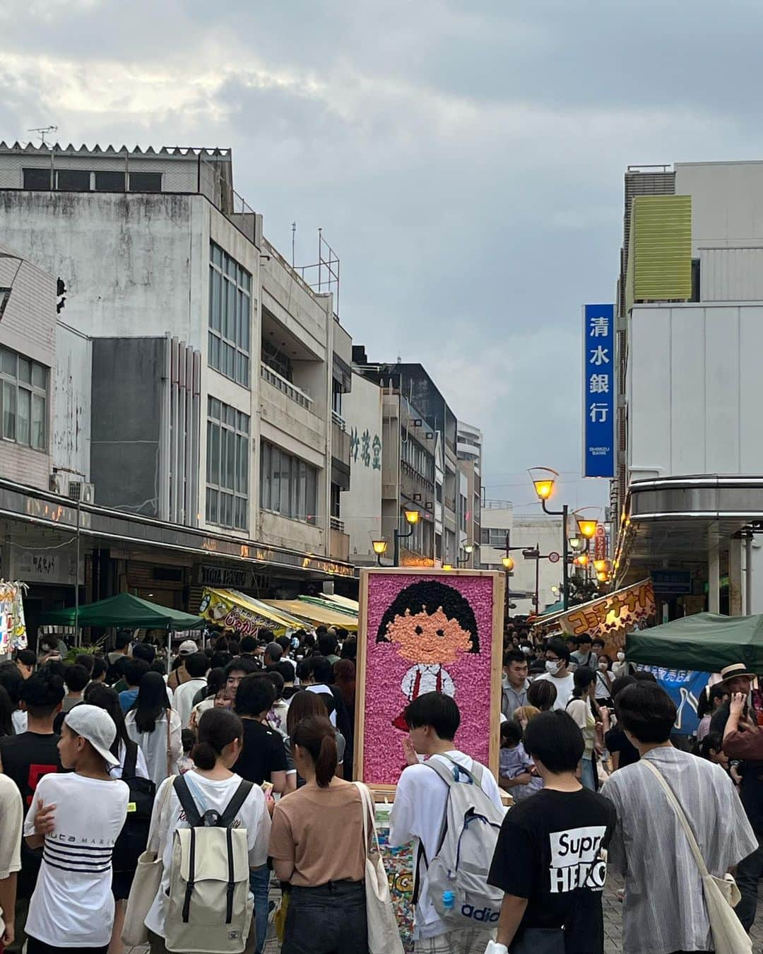 牧野克彦のインスタグラム：「清水七夕まつり！凄い賑わいです。清水らしくて好きなお祭りです。」