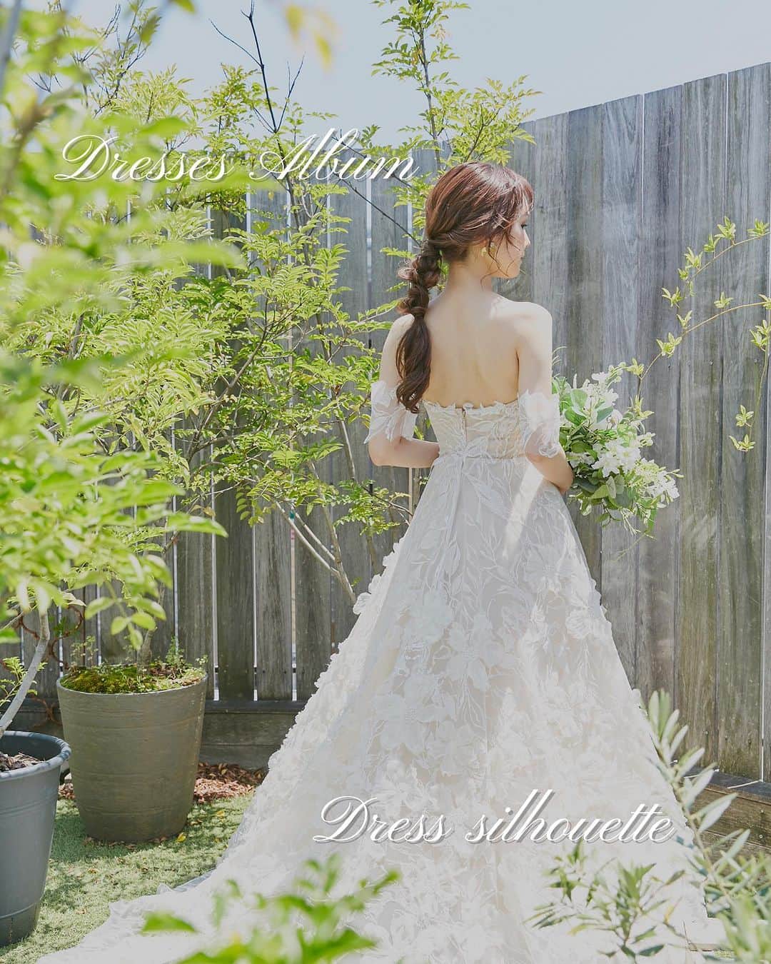 Dresses (ドレッシーズ)のインスタグラム：「←その他の投稿はこちらから  Dresses Album  今回は、ドレスシルエットをご紹介しました！  シルエットごとに与える印象や見え方も異なるもの。  また同じシルエットでも ボリュームの出かたや装飾でも印象がガラリと変わります✨  ぜひ「テーマ」や「どう見られたいか」を意識して ドレス選びに臨んでくださいね♪  保存しておいてご参考ください♡  ___________________  Dressesブライダルカウンター  　　結婚準備に関わる ＼お役立ち情報を発信中／  ”ドレスと結婚式費用がおトクになる” ブライダルカウンターがお届けする 結婚準備情報メディアアカウント🕊  こんなあなたにオススメです💫  ✔︎結婚が決まりこれから準備を始める ✔︎楽しく結婚準備をすすめたい ✔︎おふたりらしい結婚式を叶えたい  お問合せ・ご来館予約は プロフィールの「連絡する」より 受け付けております💒  ▼その他のお役立ち情報はこちらから @dresses_weddings  ___________________ #ウェディングドレス #カラードレス #ドレス選び #ドレッシーズブライダルカウンター #ドレッシーズ #ブライダルカウンター #結婚式場探し #式場探し #結婚式場見学 #式場見学 #結婚式場選び #式場選び #結婚準備 #結婚準備中 #式場紹介 #結婚式場紹介 #式場紹介 #結婚式準備レポ #結婚式準備レポ #福岡花嫁 #関西花嫁 #広島花嫁 #熊本花嫁 #鹿児島花嫁」