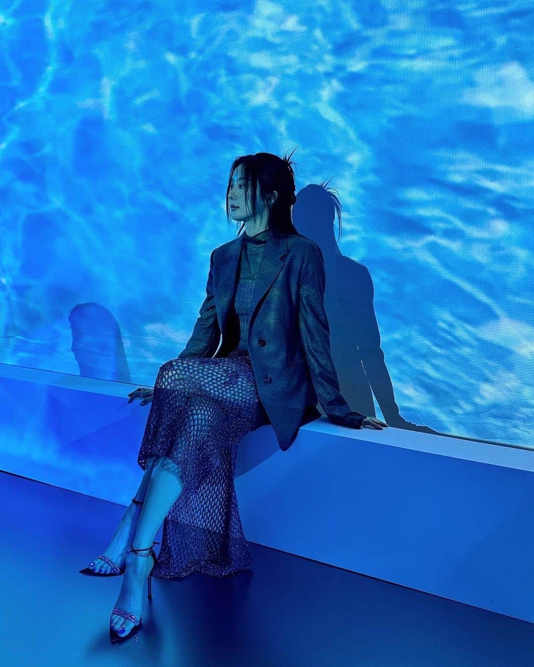 イ・チョンアのインスタグラム：「blue + 🩵」
