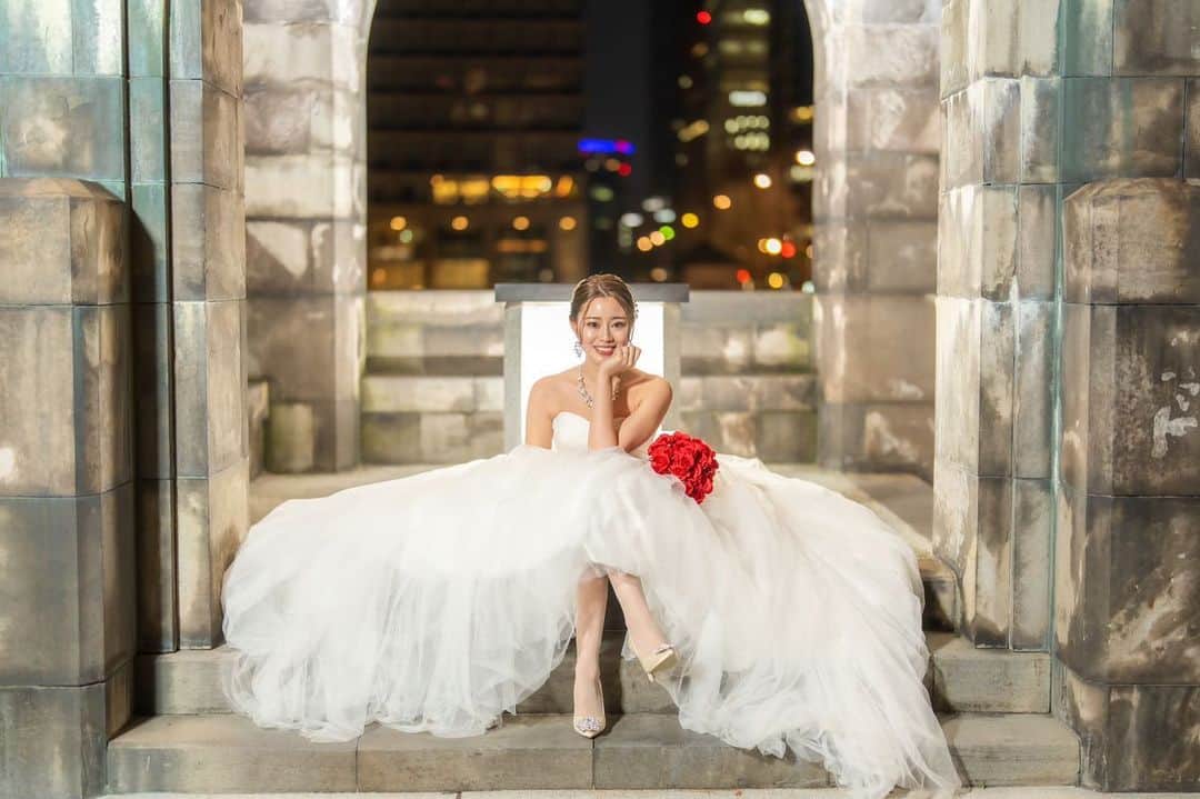 岡田沙知のインスタグラム：「. もはや時差すぎるけどこれでラスト👰🏼🤍 楽しかったな〜もっかいしたい🫢 そして明日は大好きなお姉様のハレノヒ🫶🏻 . #wedding」