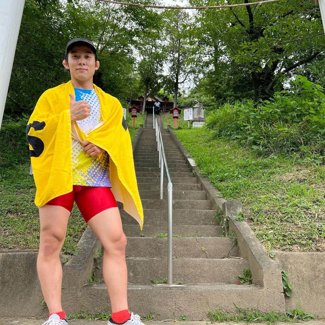 髙藤直寿のインスタグラム：「国士舘大学→階段トレーニングで今週は〆ました🫡  ゆっくり休もう😮‍💨  #柔道」