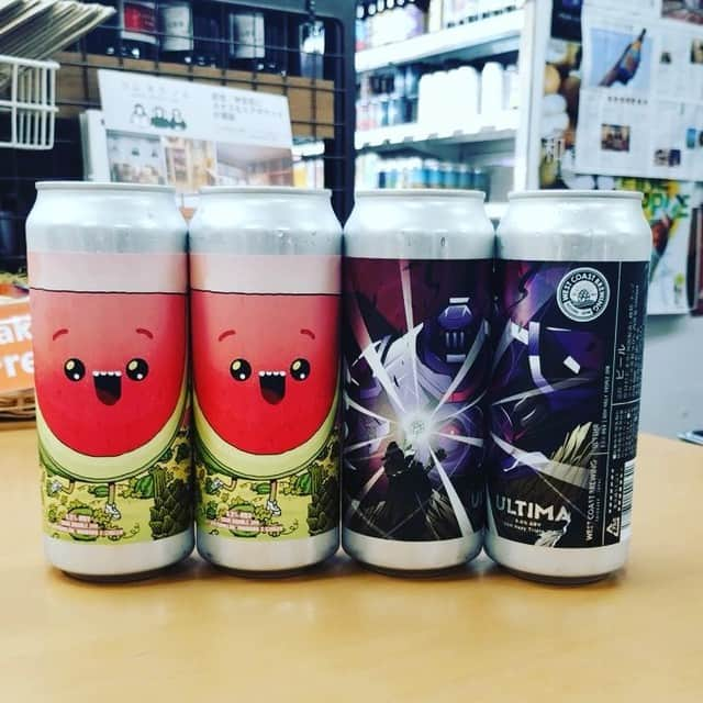 鈴木酒販神田店 〈日本酒とワインの専門店〉のインスタグラム：「新着ビール紹介その２ West Coast Brewing 「ウォーターメロンフルーツモンスター」 「アルテマ」」