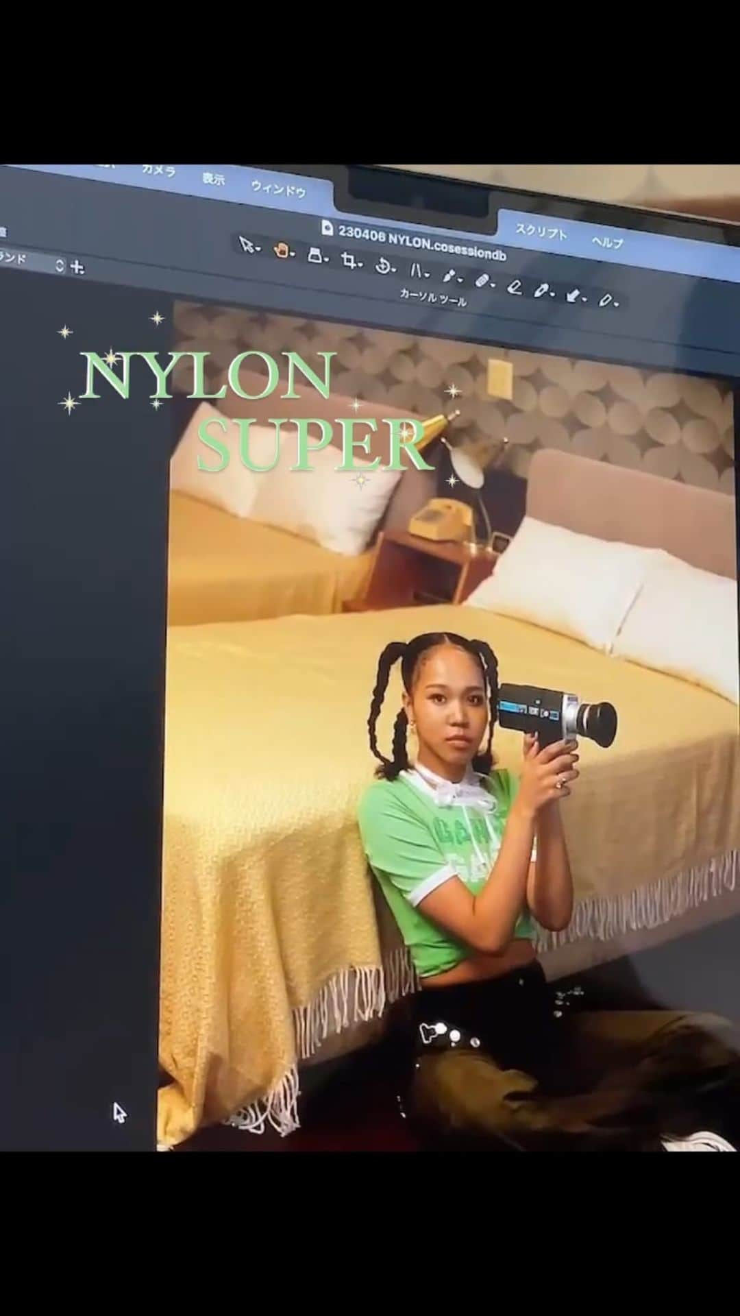 miyouのインスタグラム：「NYLONSUPER Check it out 👀💖    #nylonsuper @nylonjapan」