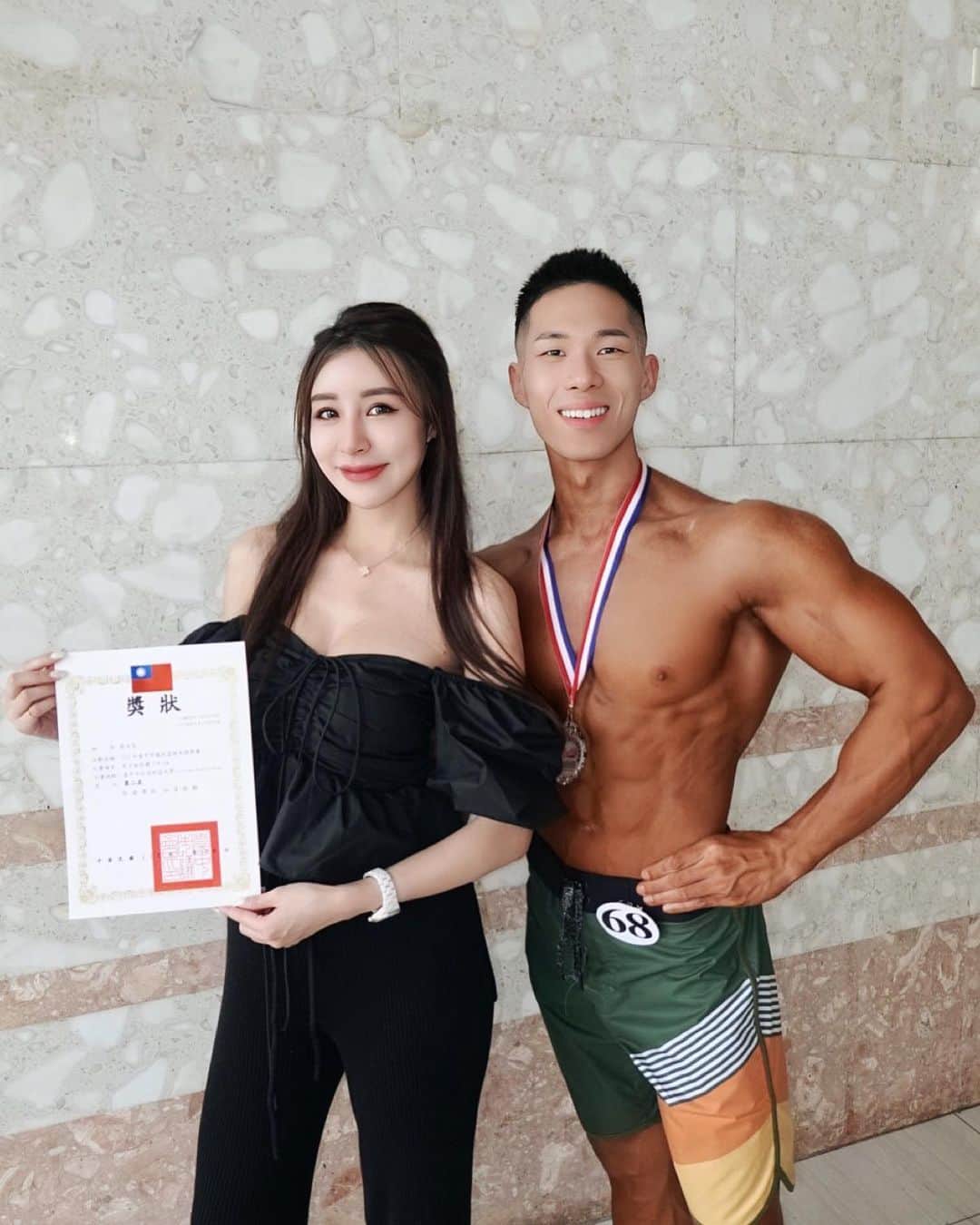 リタ（瑞塔兒）のインスタグラム：「蘿蔔糕的把拔台中議長盃第二名🥈🥕 繼續努力💪🏻💪🏻💪🏻」
